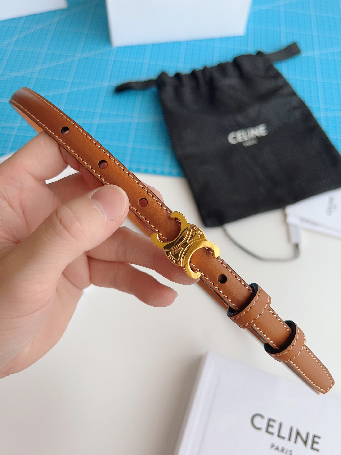 Celine Female Basic Belt Brown M-l