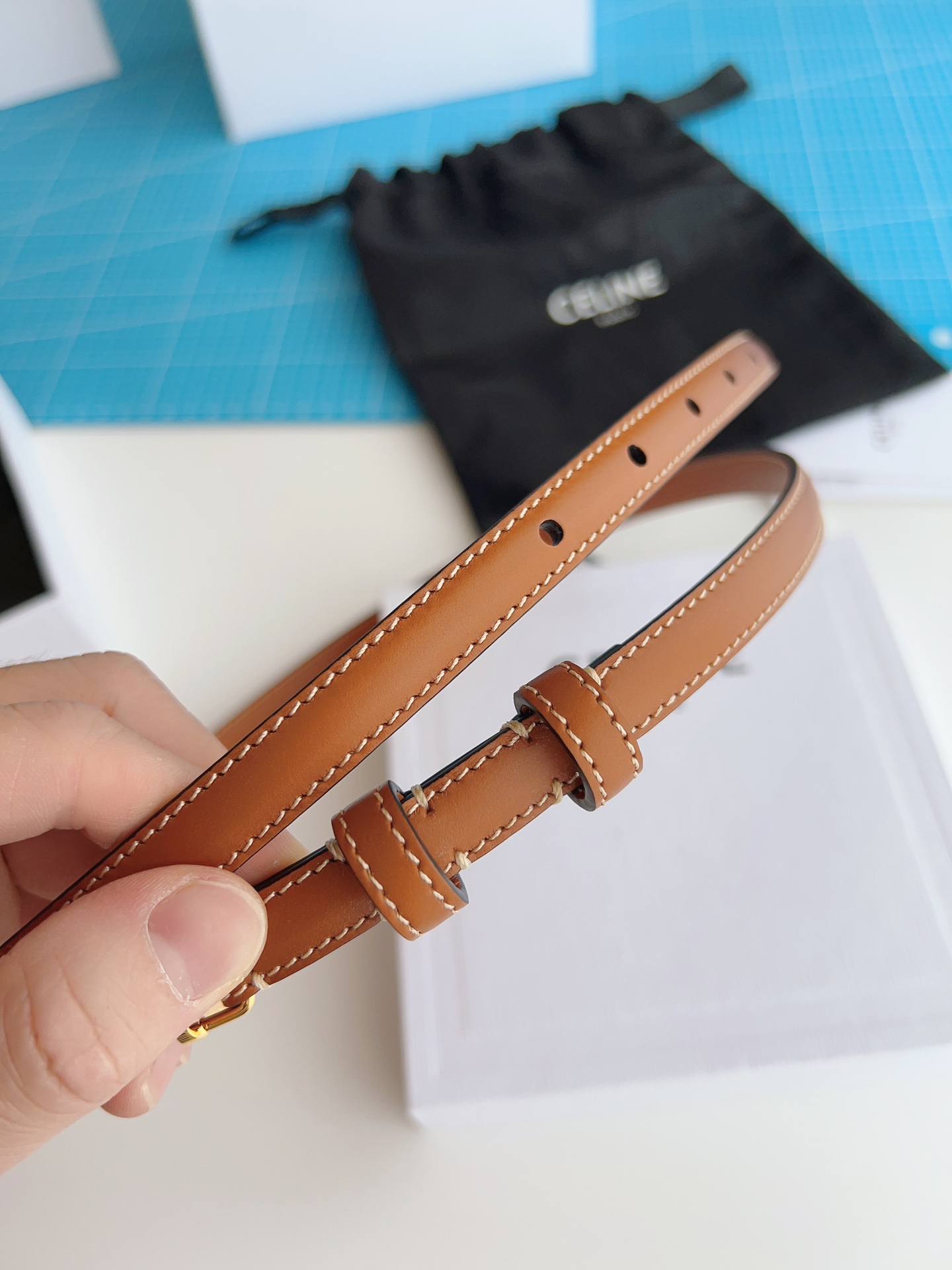 Celine Female Basic Belt Brown M-l