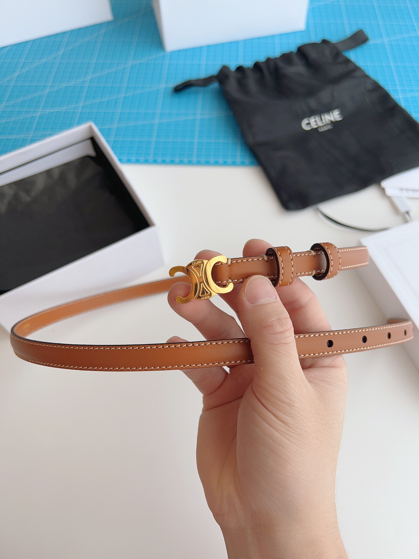 Celine Female Basic Belt Brown M-l