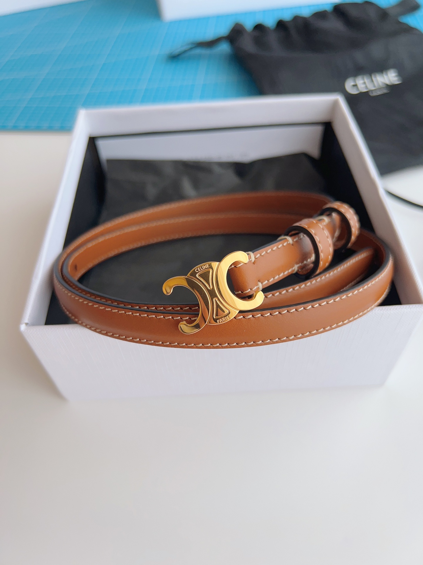 Celine Female Basic Belt Brown M-l