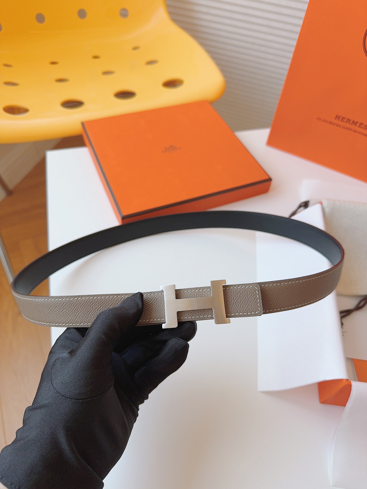 Hermès Female Basic Belt Cow Leather S-m