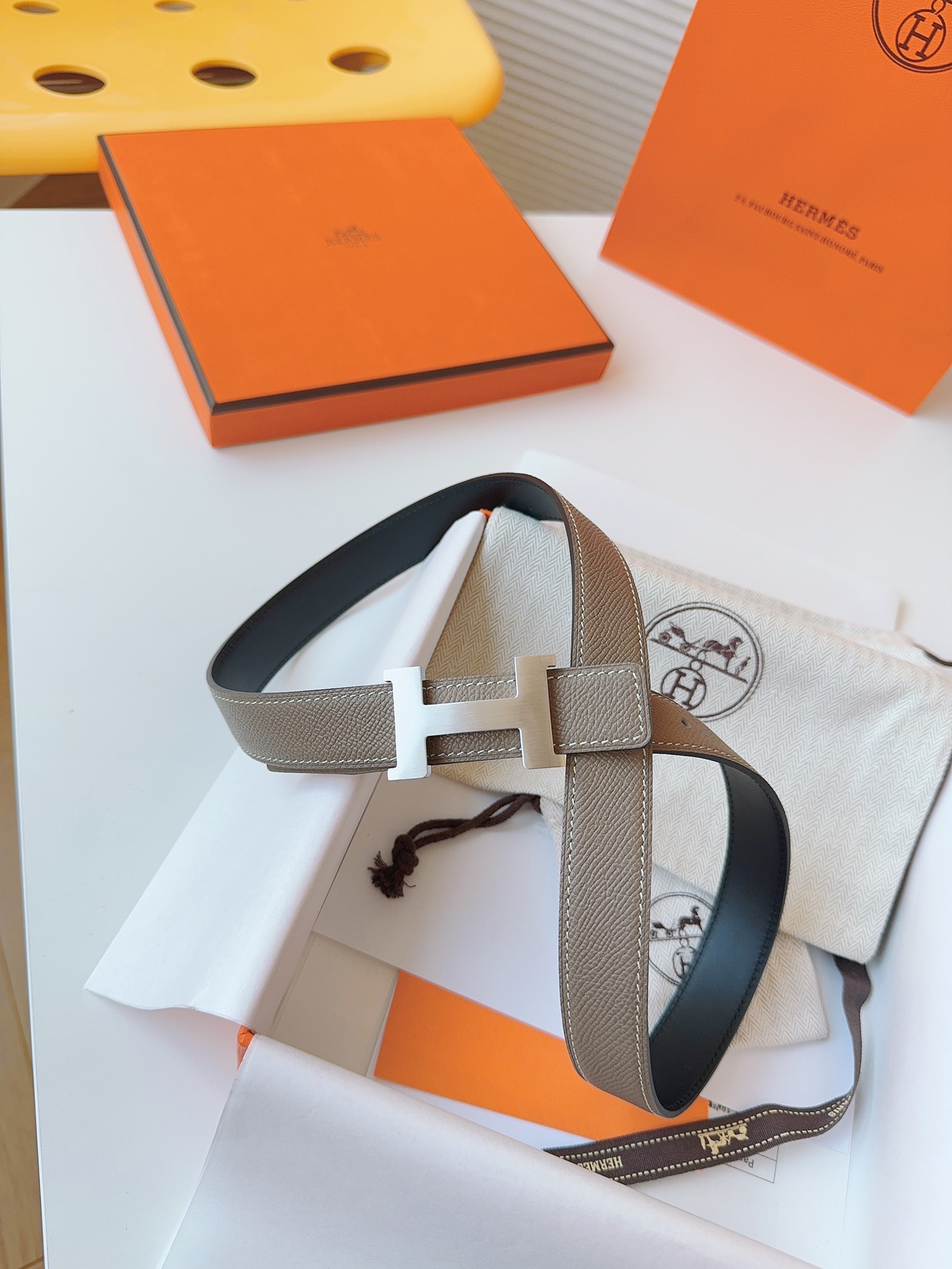 Hermès Female Basic Belt Cow Leather S-m