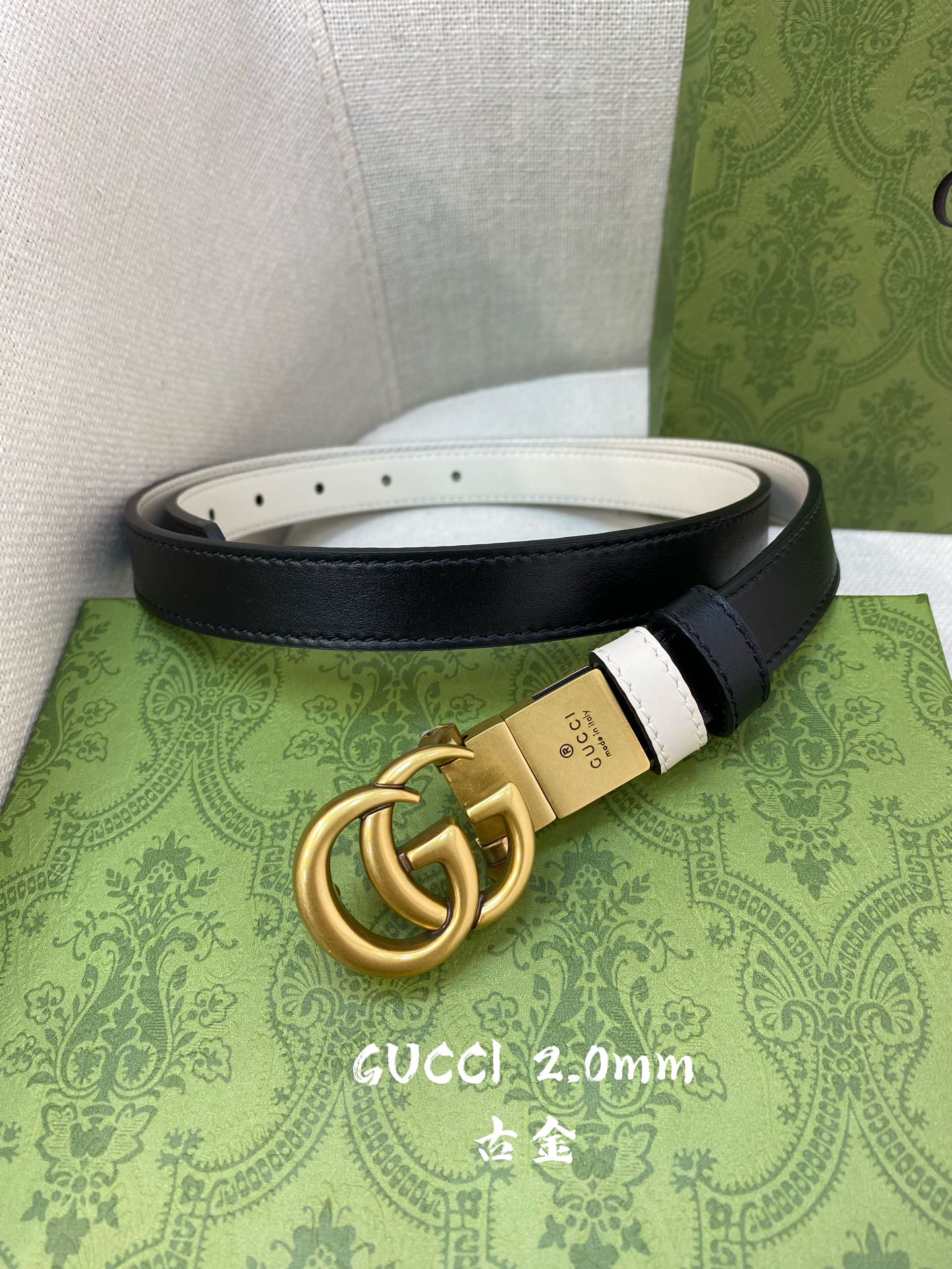 Gucci Female Basic Belt Cow Leather 20mm