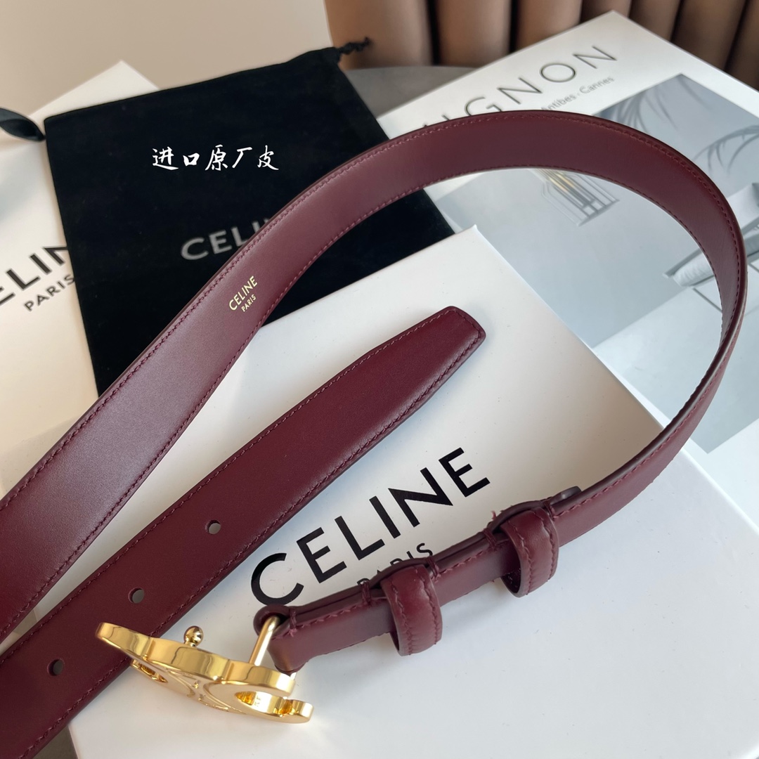 Celine Female Leather Belt Cow Leather M-l