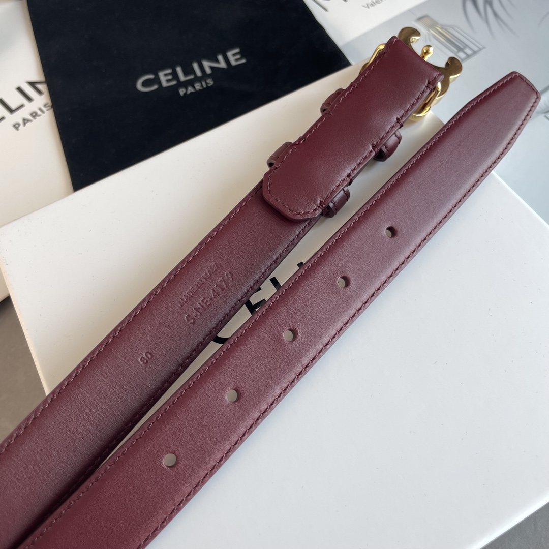 Celine Female Leather Belt Cow Leather M-l