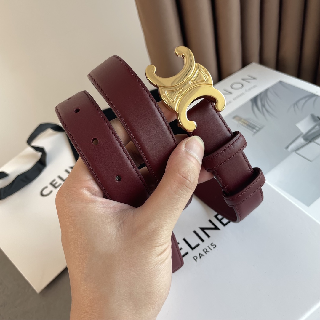 Celine Female Leather Belt Cow Leather M-l