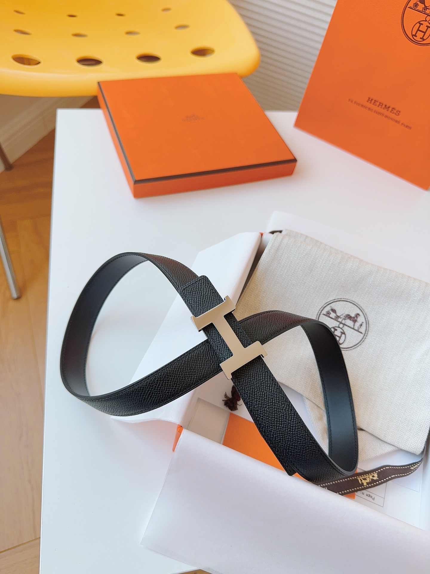 Hermès Female Basic Belt Cow Leather S-m