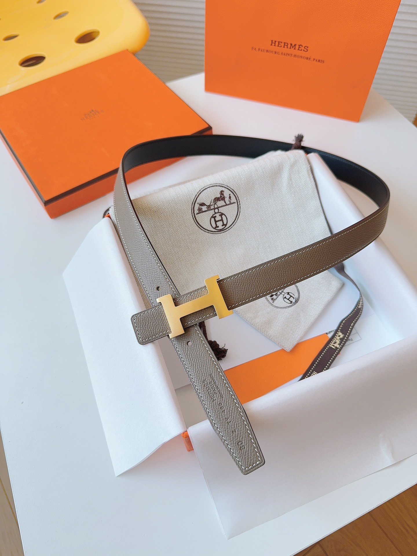 Hermès Female Basic Belt Cow Leather S-m