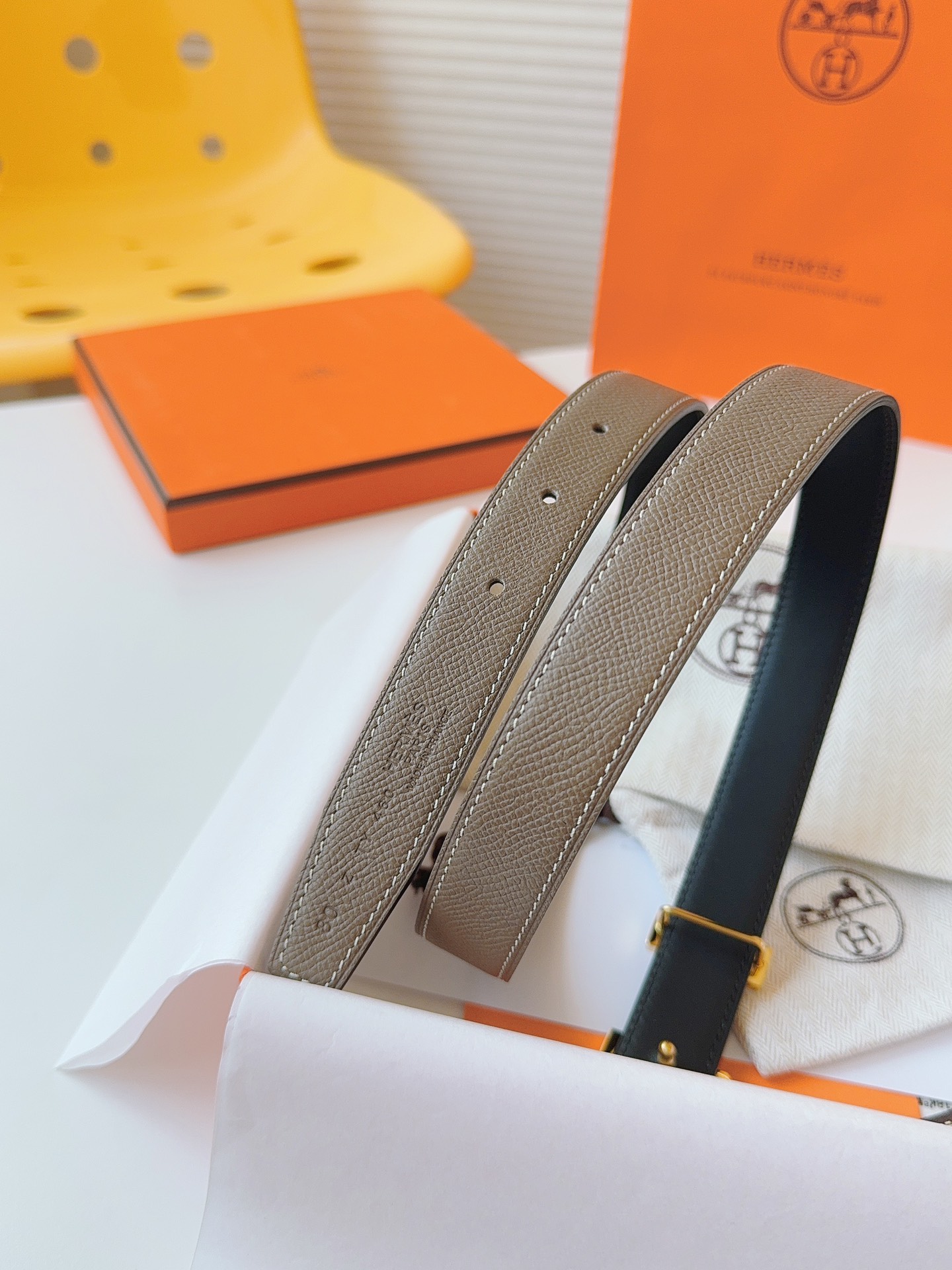 Hermès Female Basic Belt Cow Leather S-m
