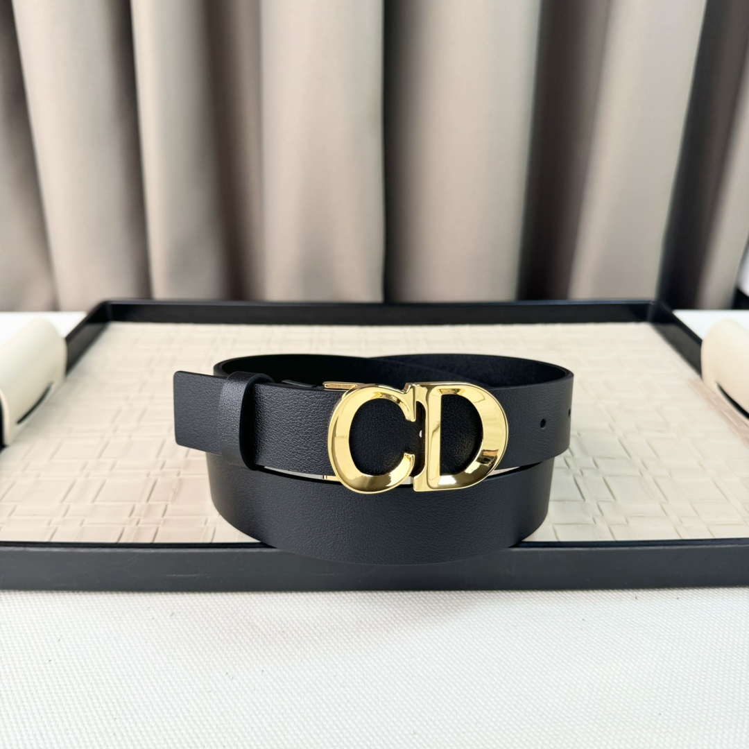 Dior Female Leather Belt Cow Leather M