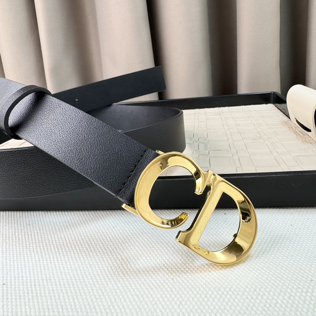 Dior Female Leather Belt Cow Leather M