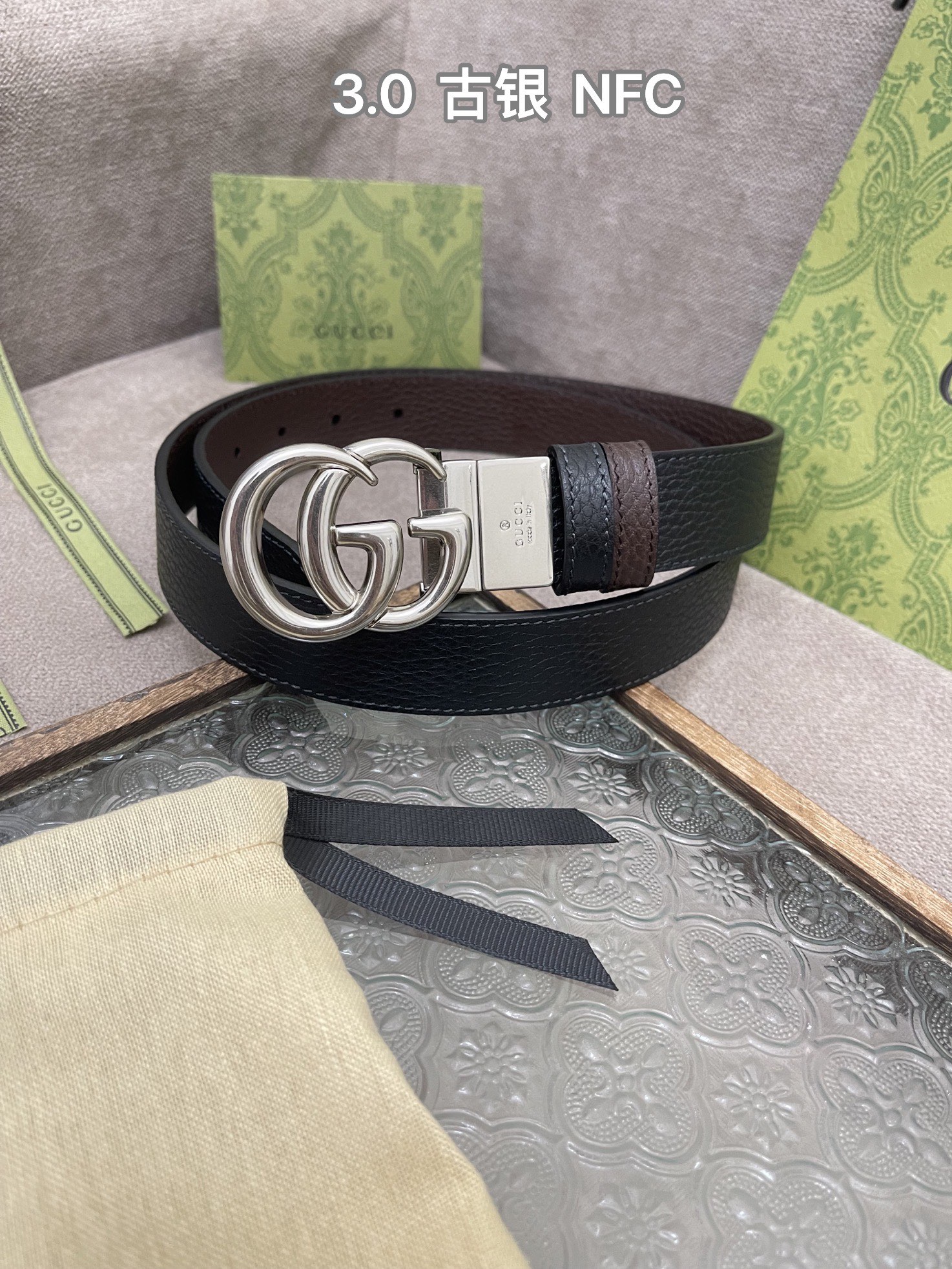 Gucci Female Leather Belt Cow Leather M