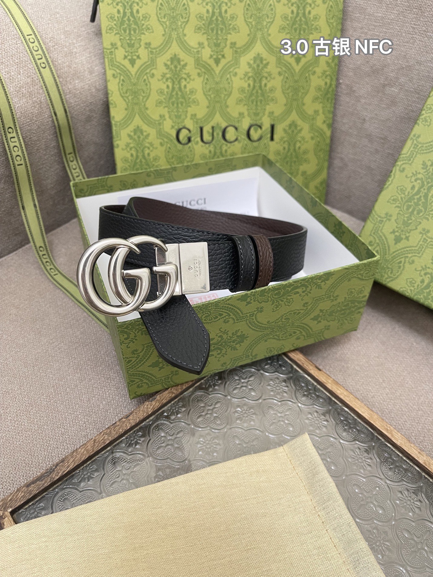 Gucci Female Leather Belt Cow Leather M