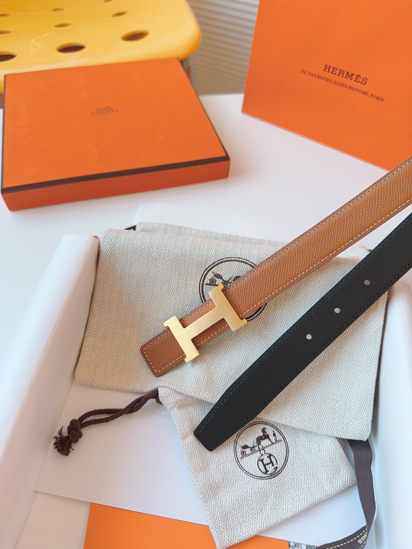 Hermès Female Basic Belt Cow Leather S-m