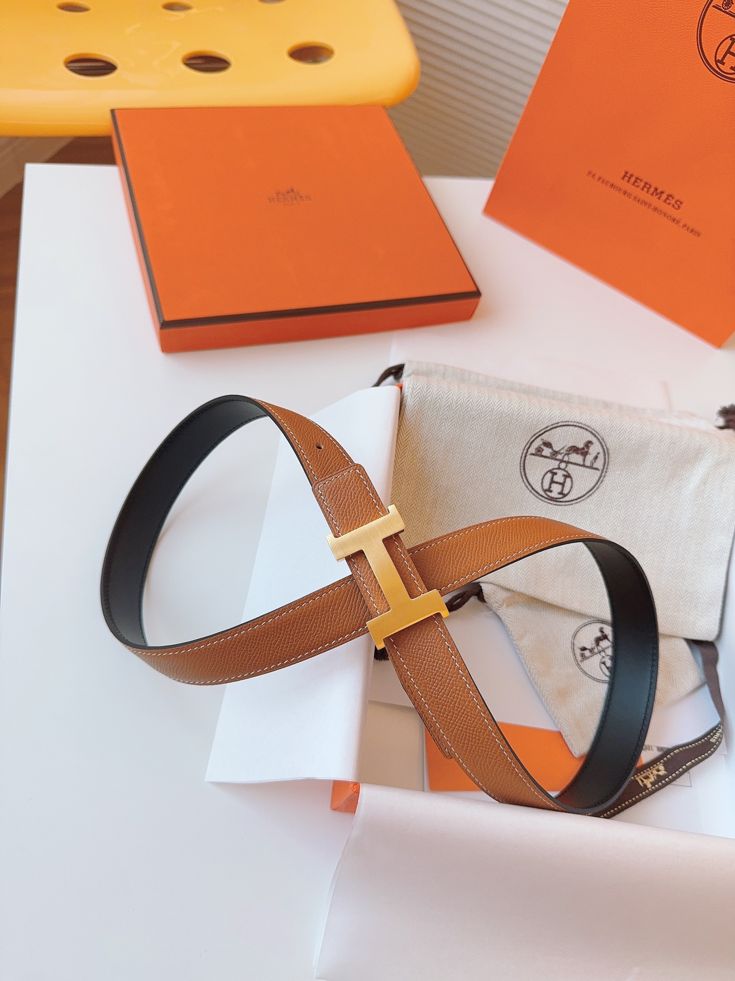 Hermès Female Basic Belt Cow Leather S-m