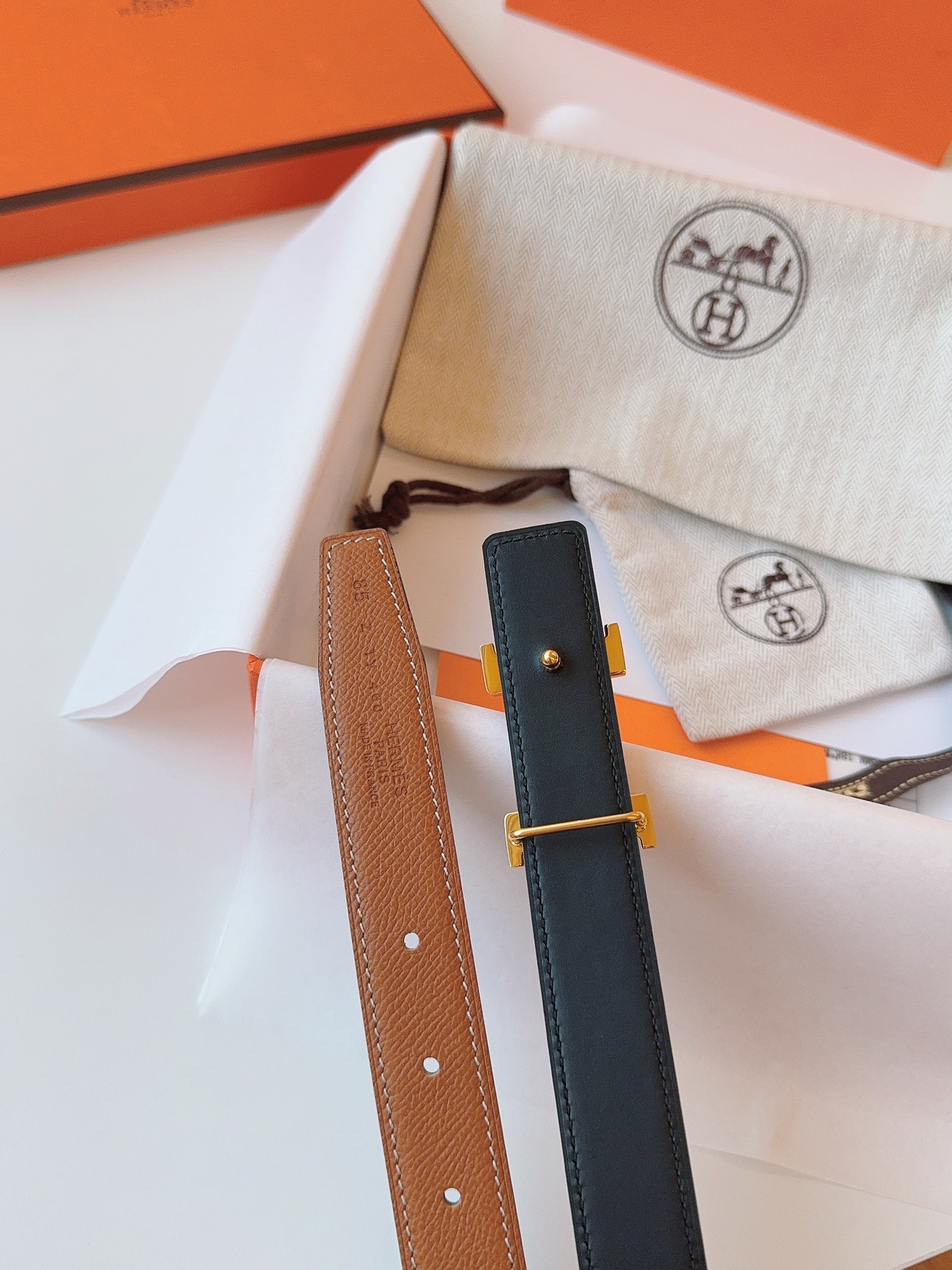Hermès Female Basic Belt Cow Leather S-m