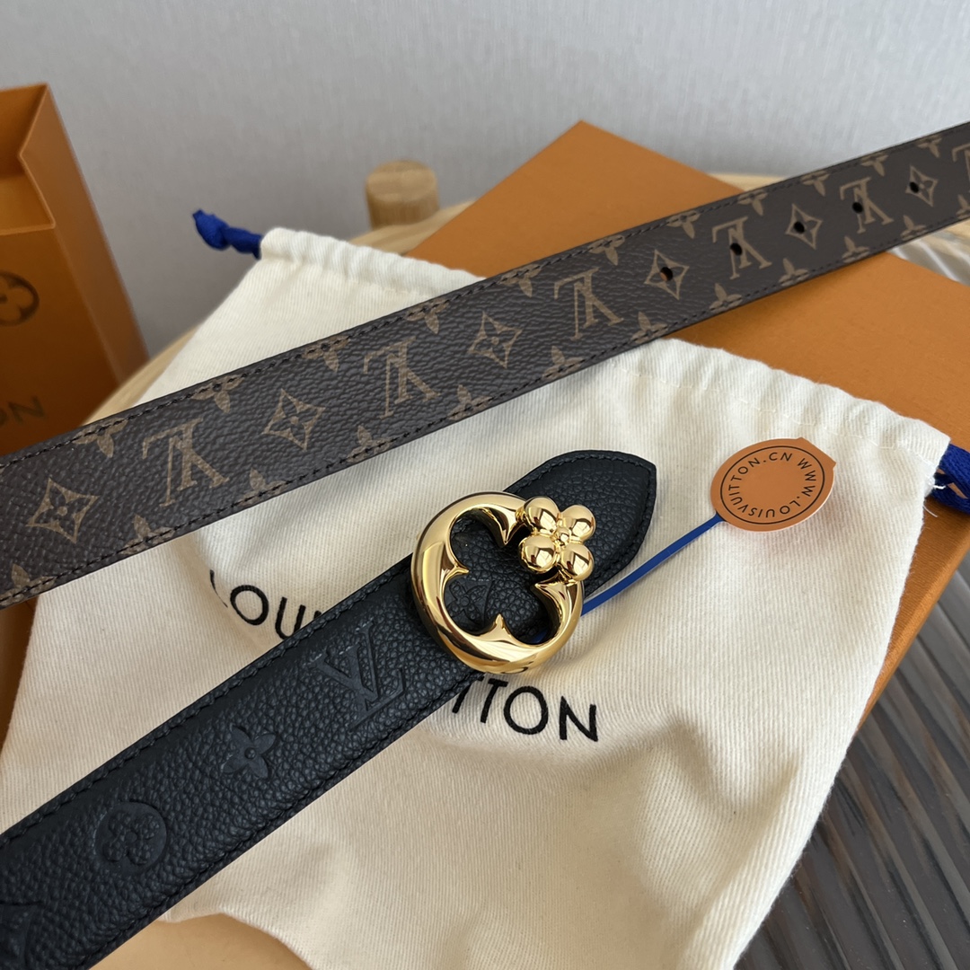 Louis Vuitton Female Basic Belt Canvas M-l