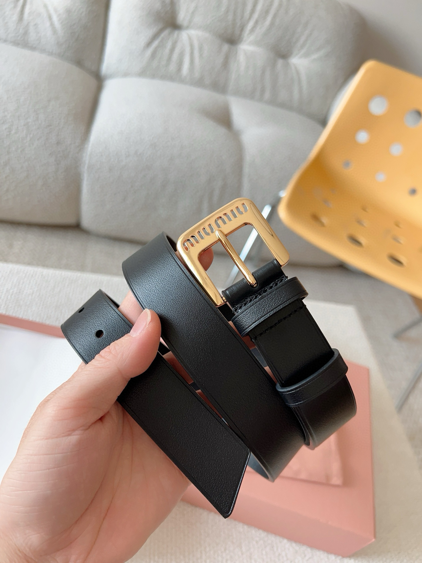 Miu Miu Female Basic Belt M