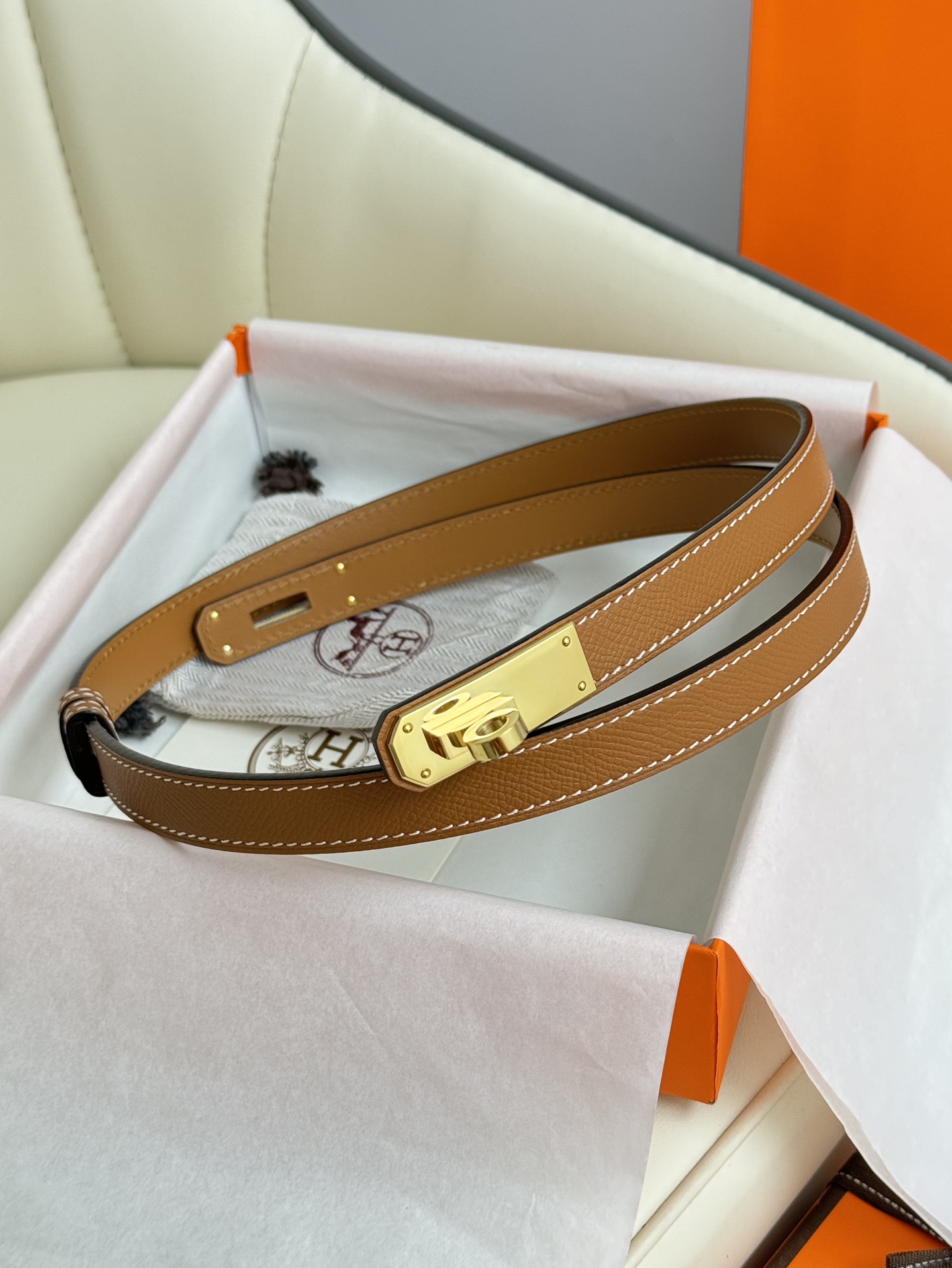 Hermès Female Basic Belt Adjustable 8mm