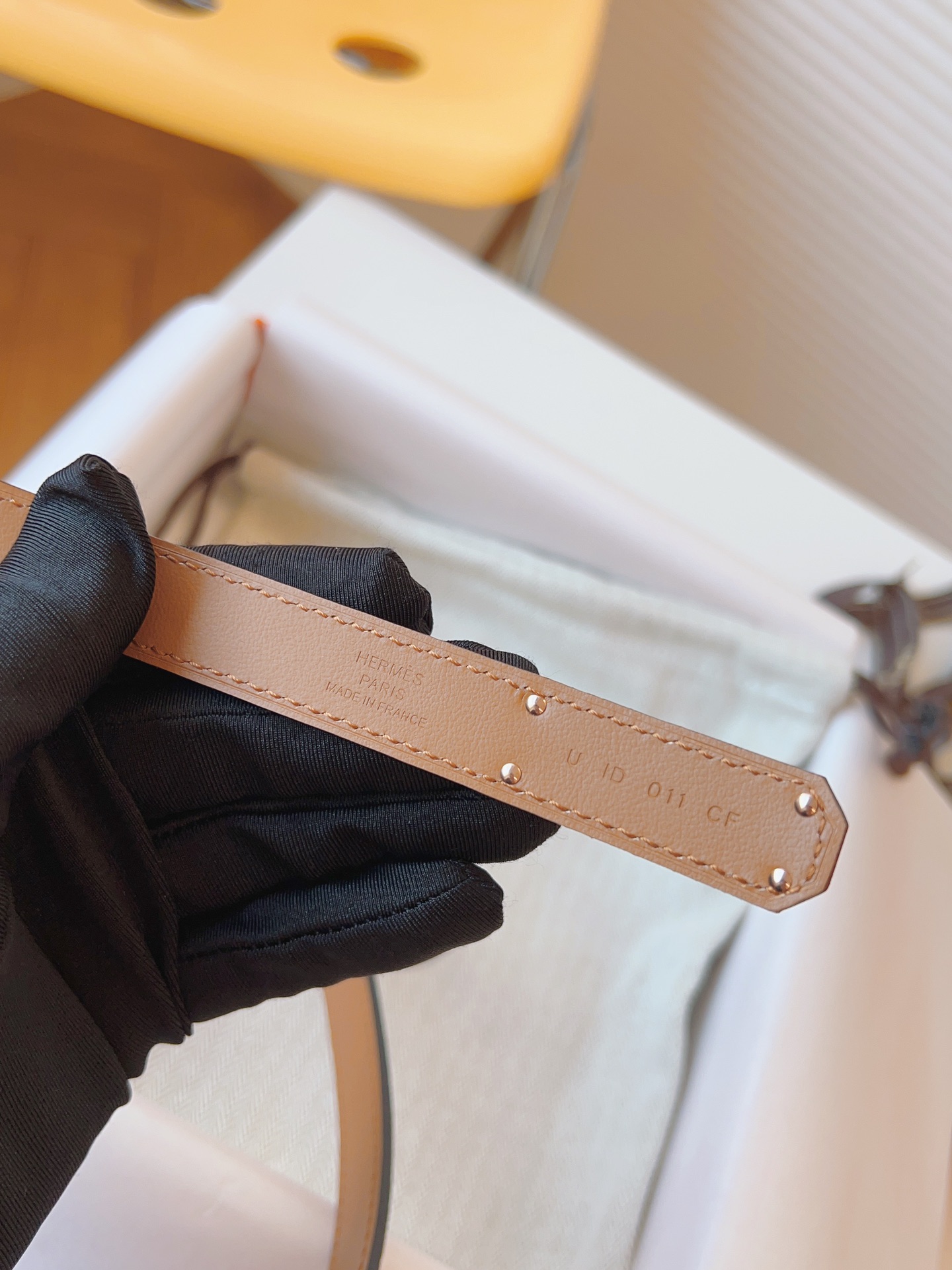 Hermès Female Leather Belt Cow Leather 18mm-s-m-l