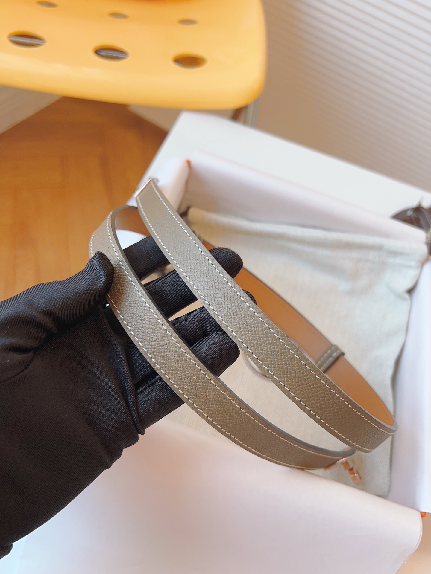 Hermès Female Leather Belt Cow Leather 18mm-s-m-l