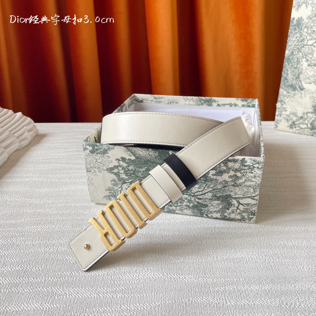 Dior Female Leather Belt Cow Leather M