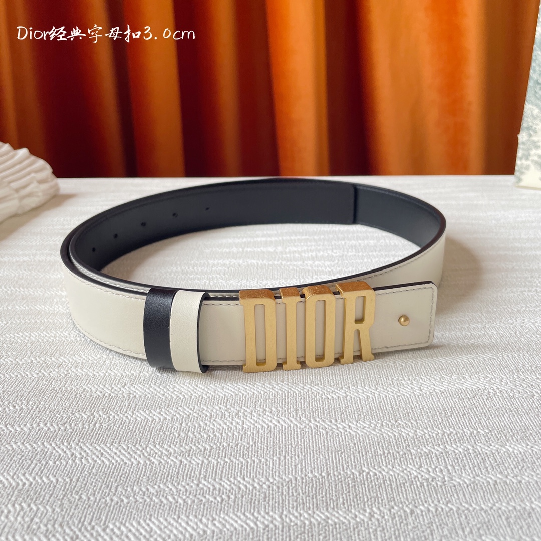 Dior Female Leather Belt Cow Leather M