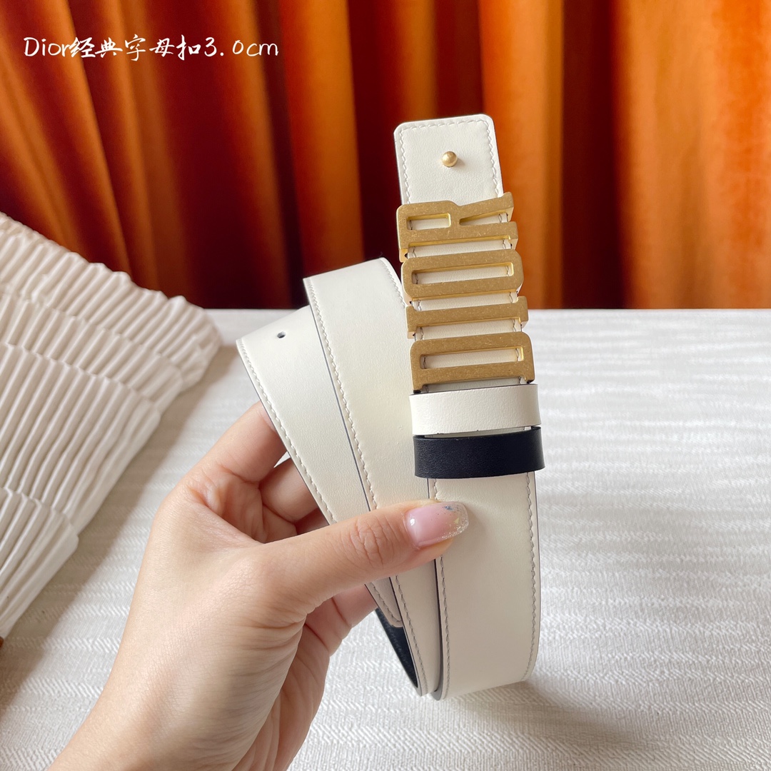 Dior Female Leather Belt Cow Leather M