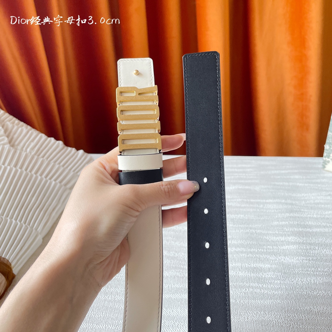 Dior Female Leather Belt Cow Leather M