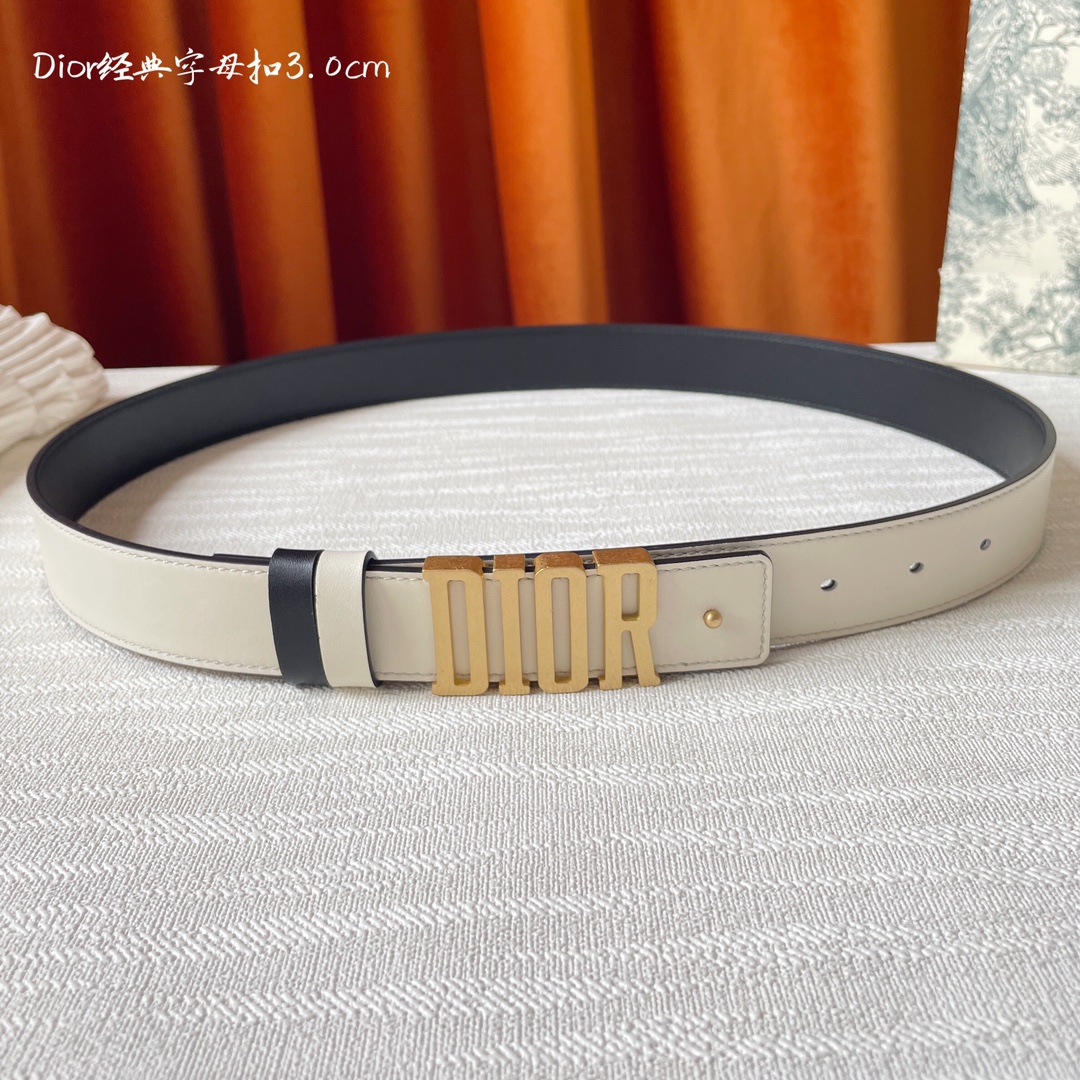 Dior Female Leather Belt Cow Leather M
