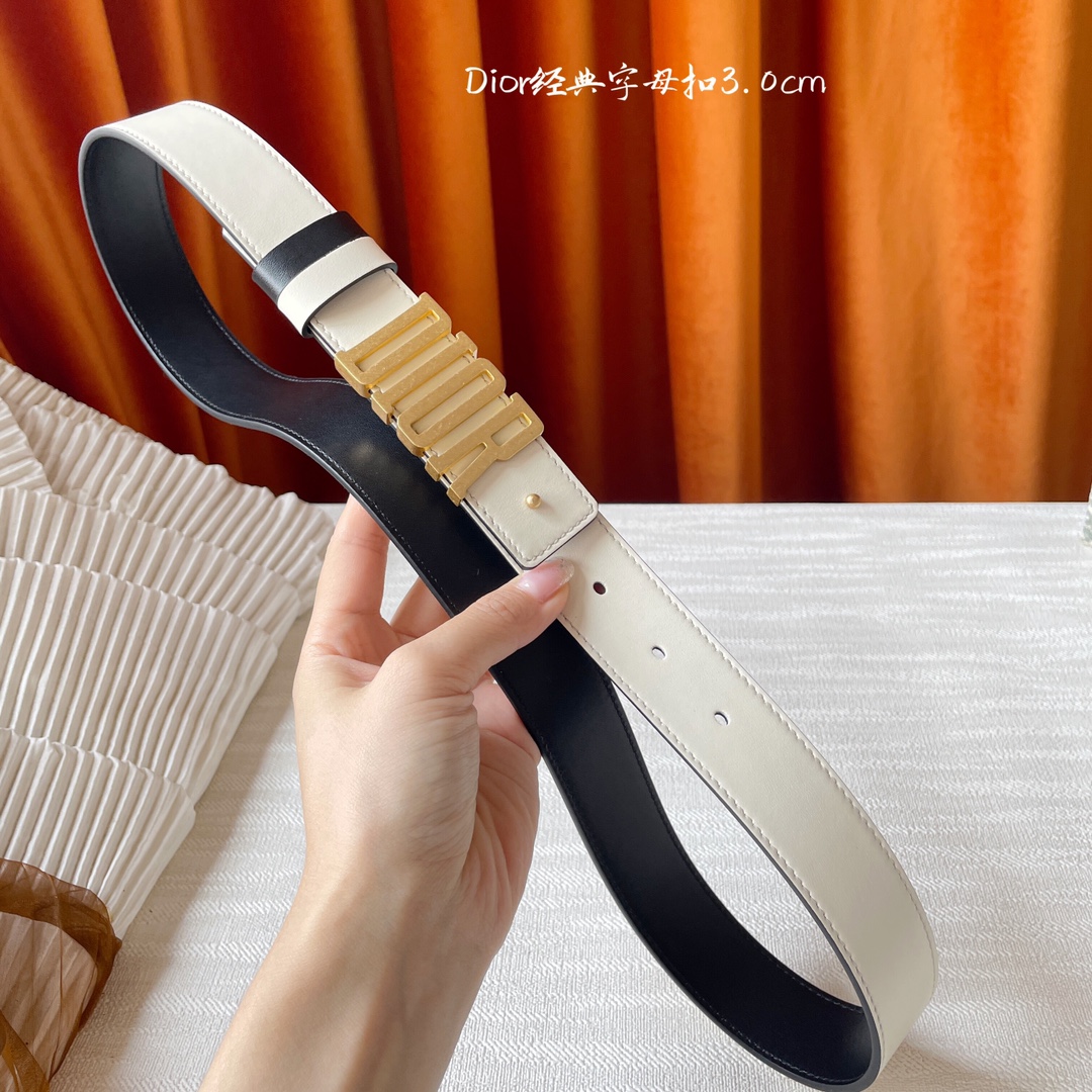 Dior Female Leather Belt Cow Leather M