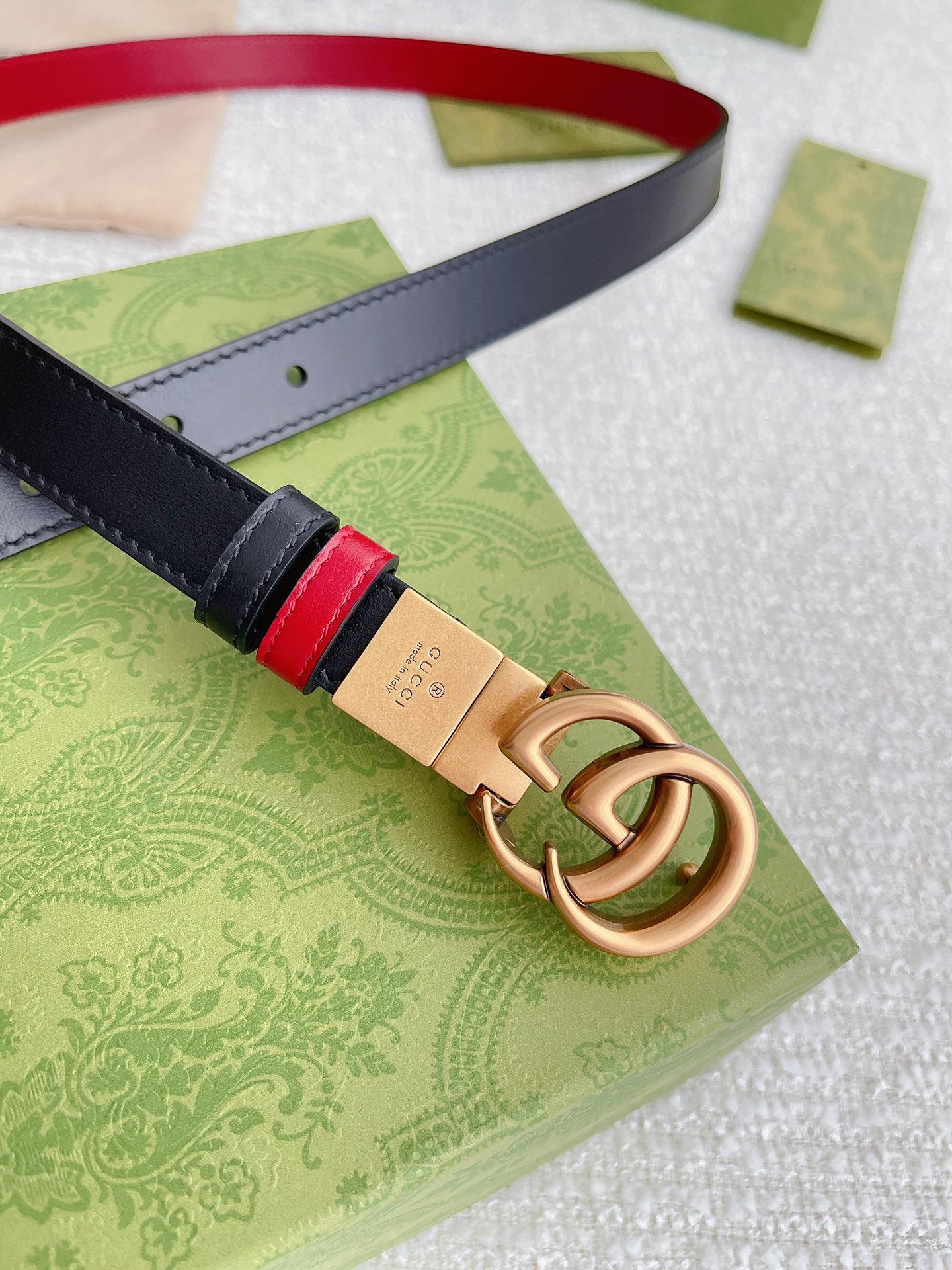 Gucci Female Leather Belt Top Grain Leather M