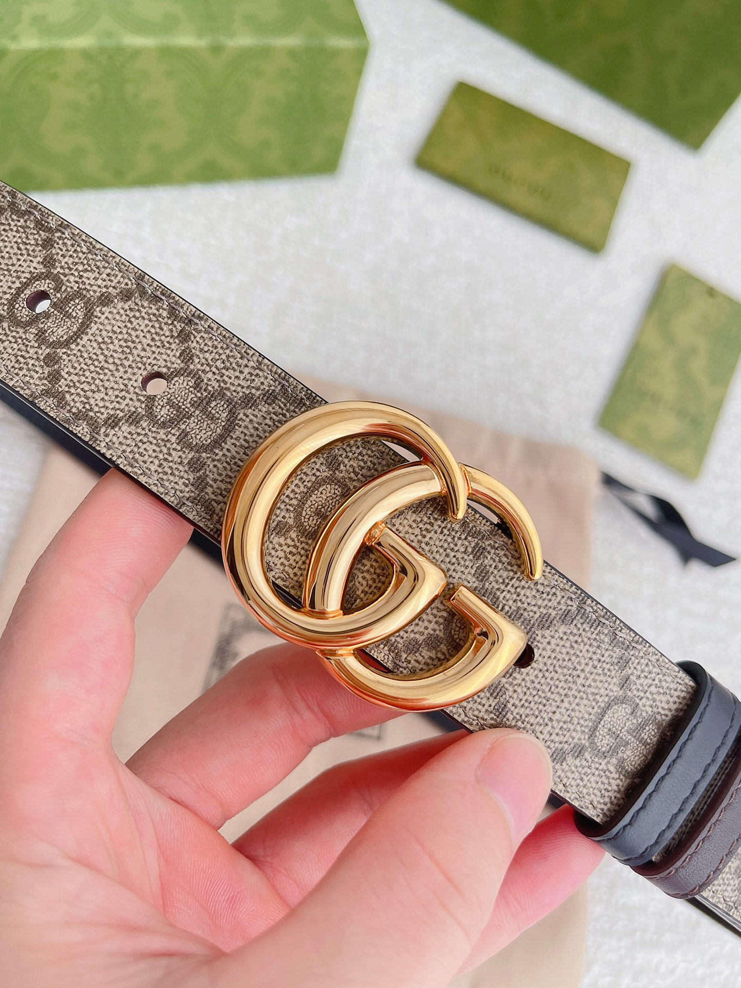 Gucci Female Leather Belt Top Grain Leather M