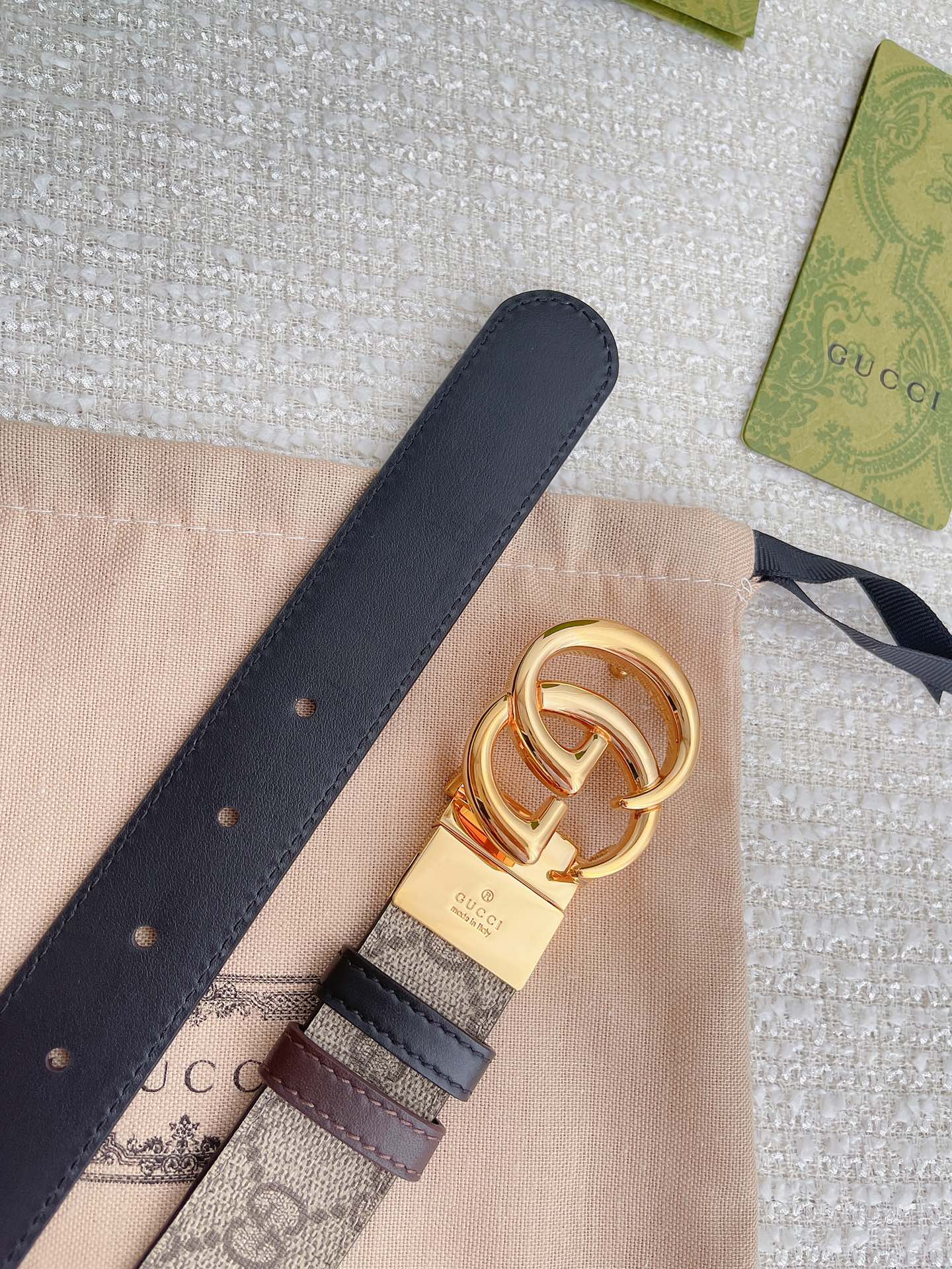 Gucci Female Leather Belt Top Grain Leather M