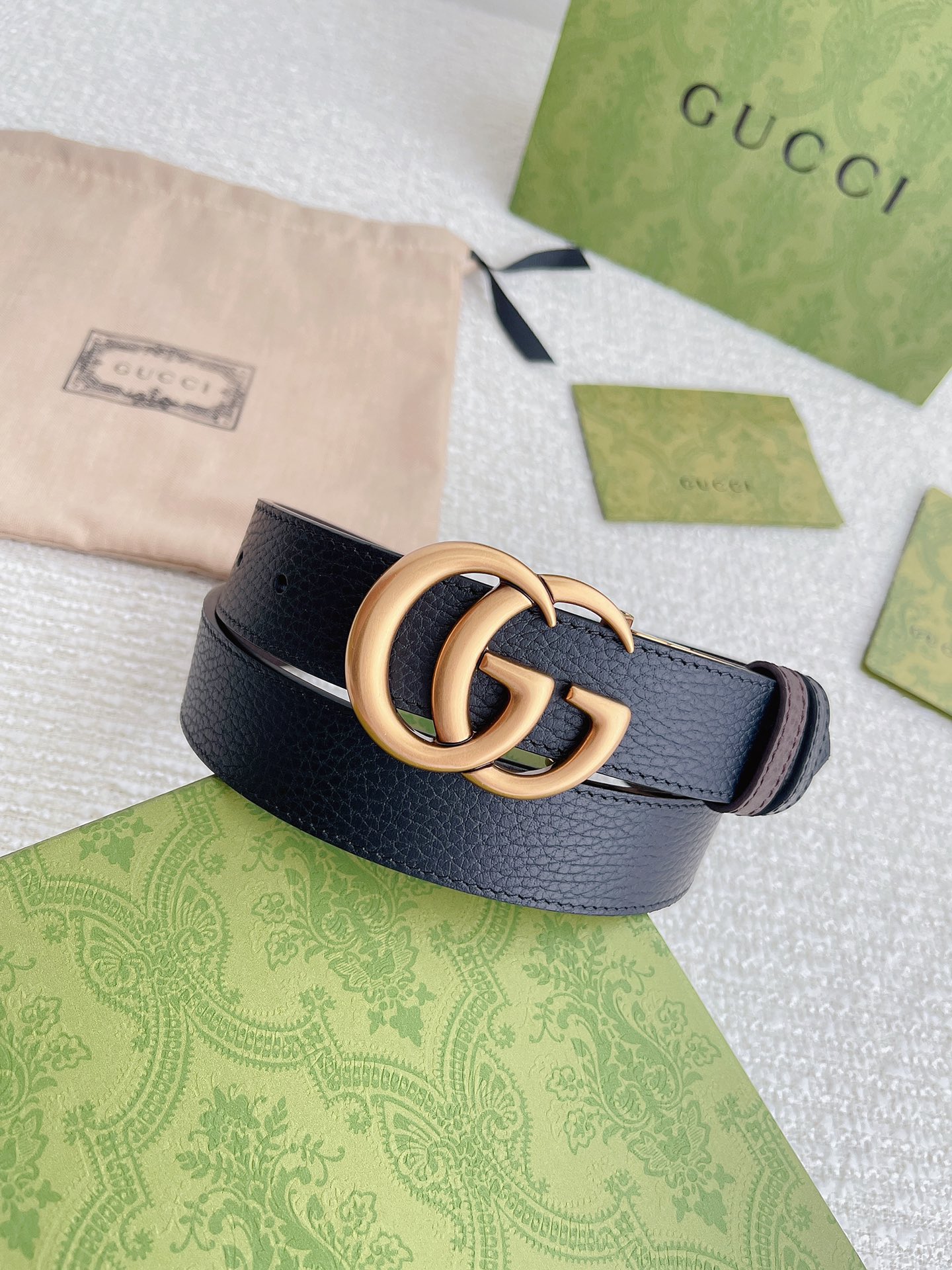 Gucci Female Leather Belt Top Grain Leather M