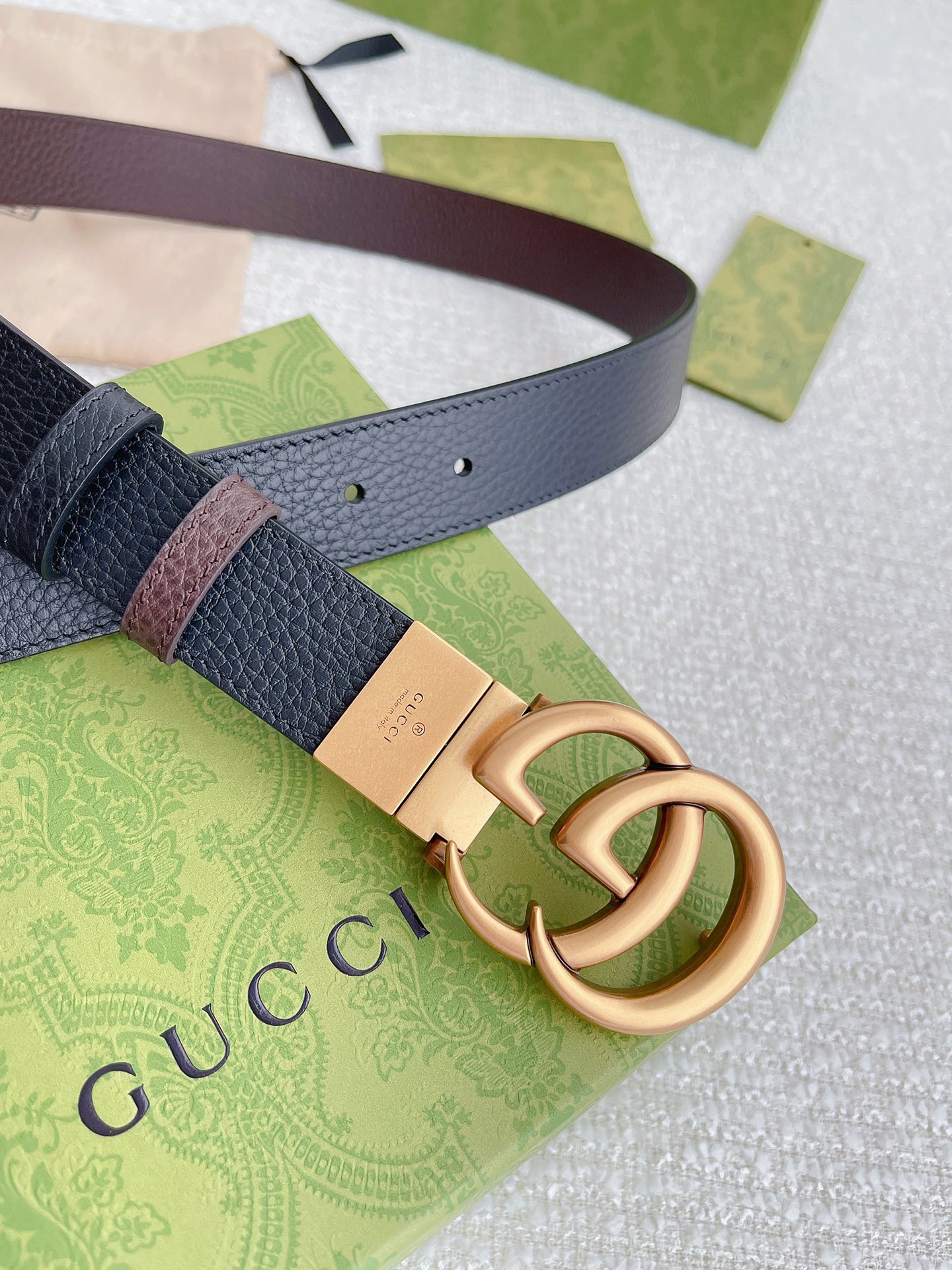 Gucci Female Leather Belt Top Grain Leather M