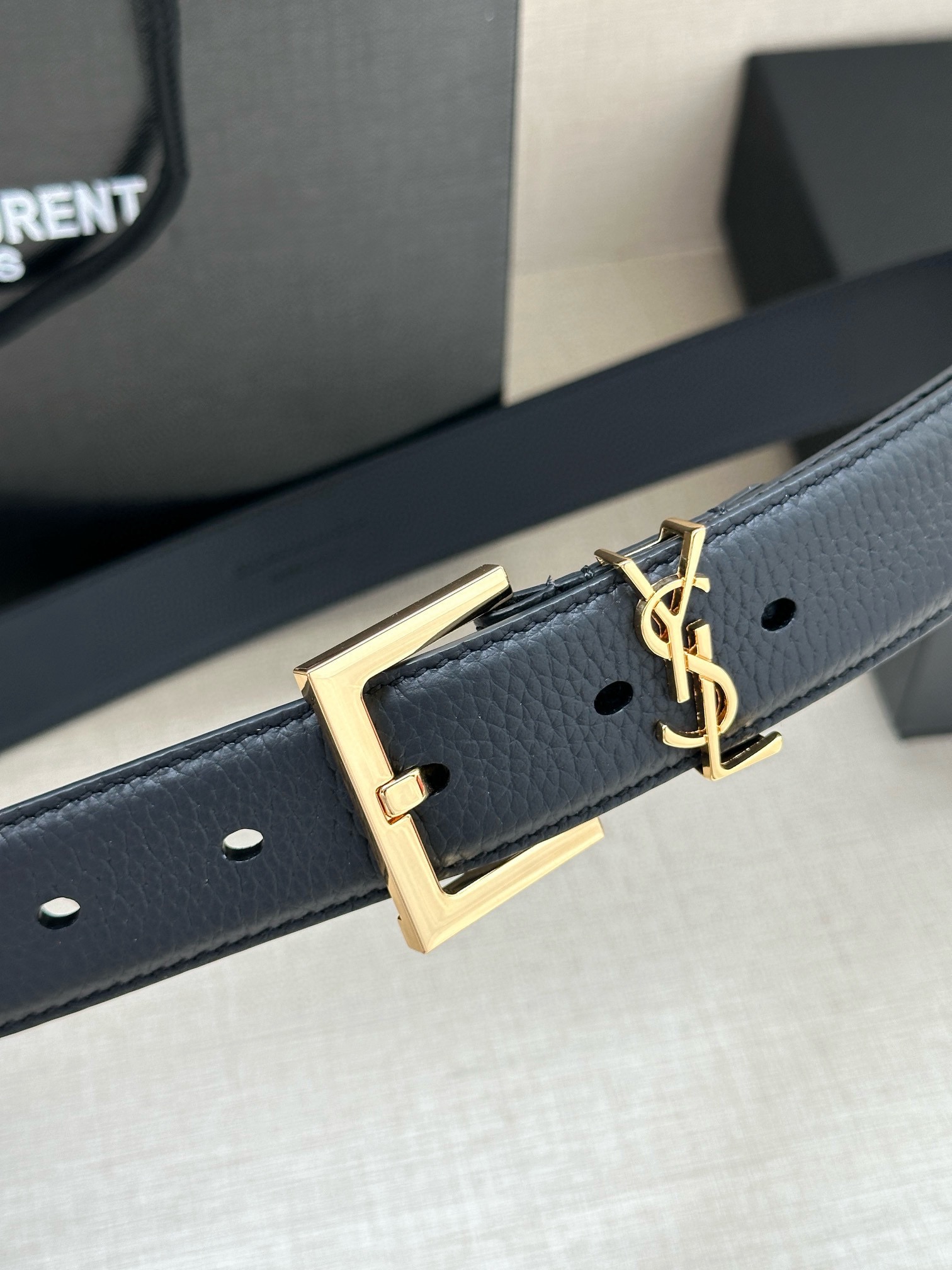 Saint Laurent Female Basic Belt Black S-m-l