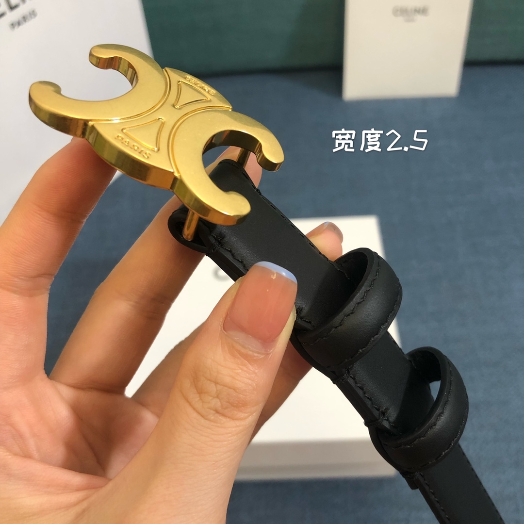 Female Leather Belt Cow Leather 5mm