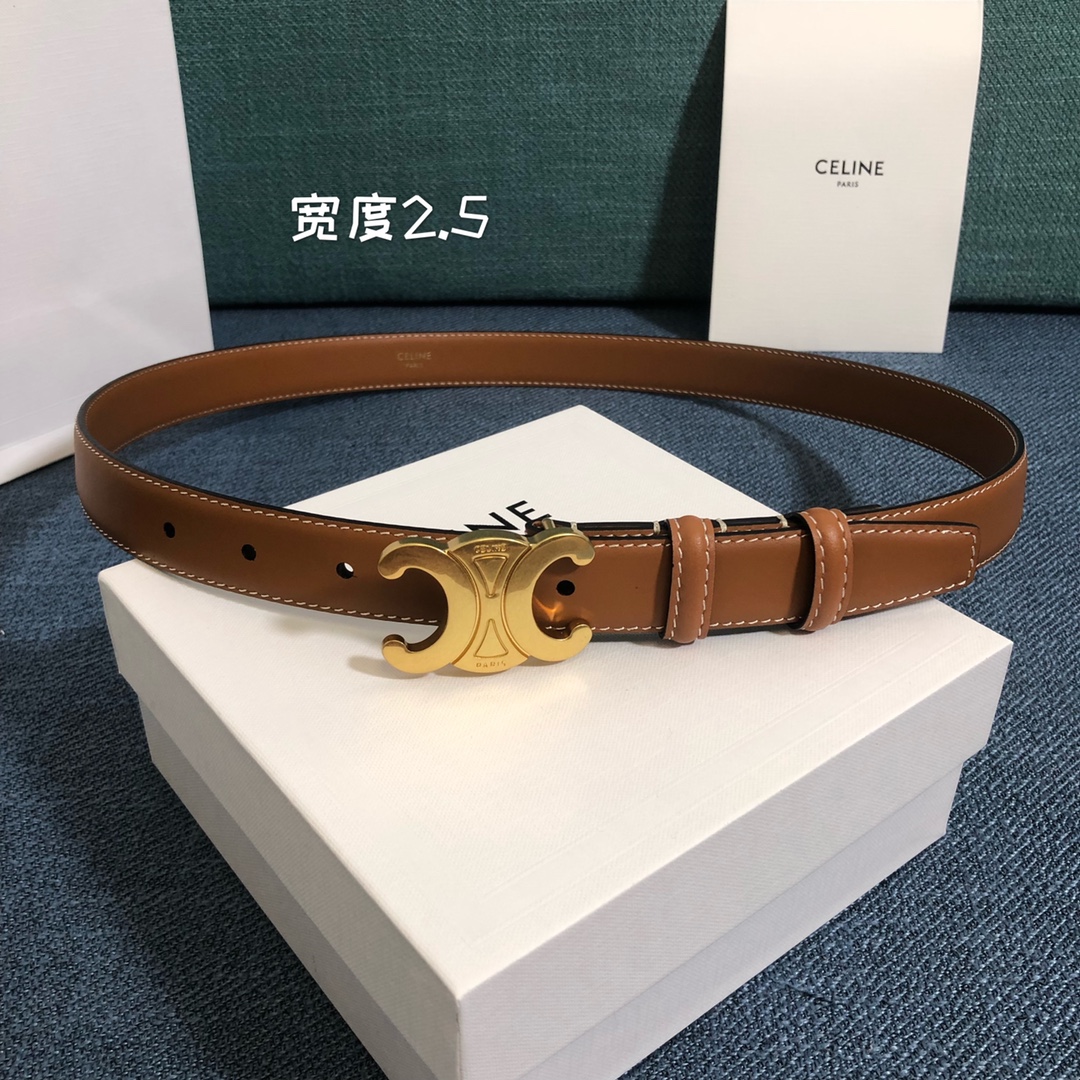 Female Leather Belt Cow Leather 5mm