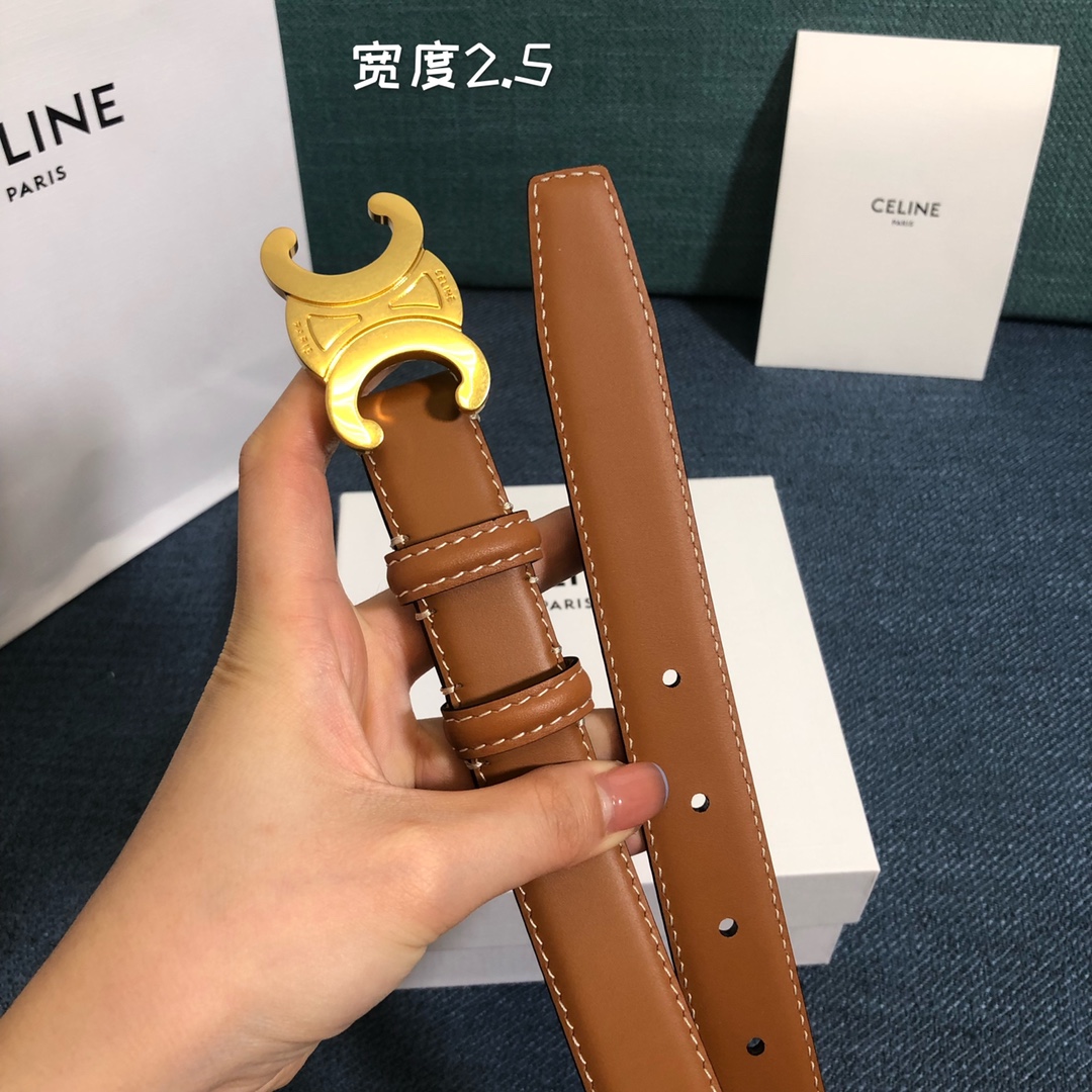 Female Leather Belt Cow Leather 5mm