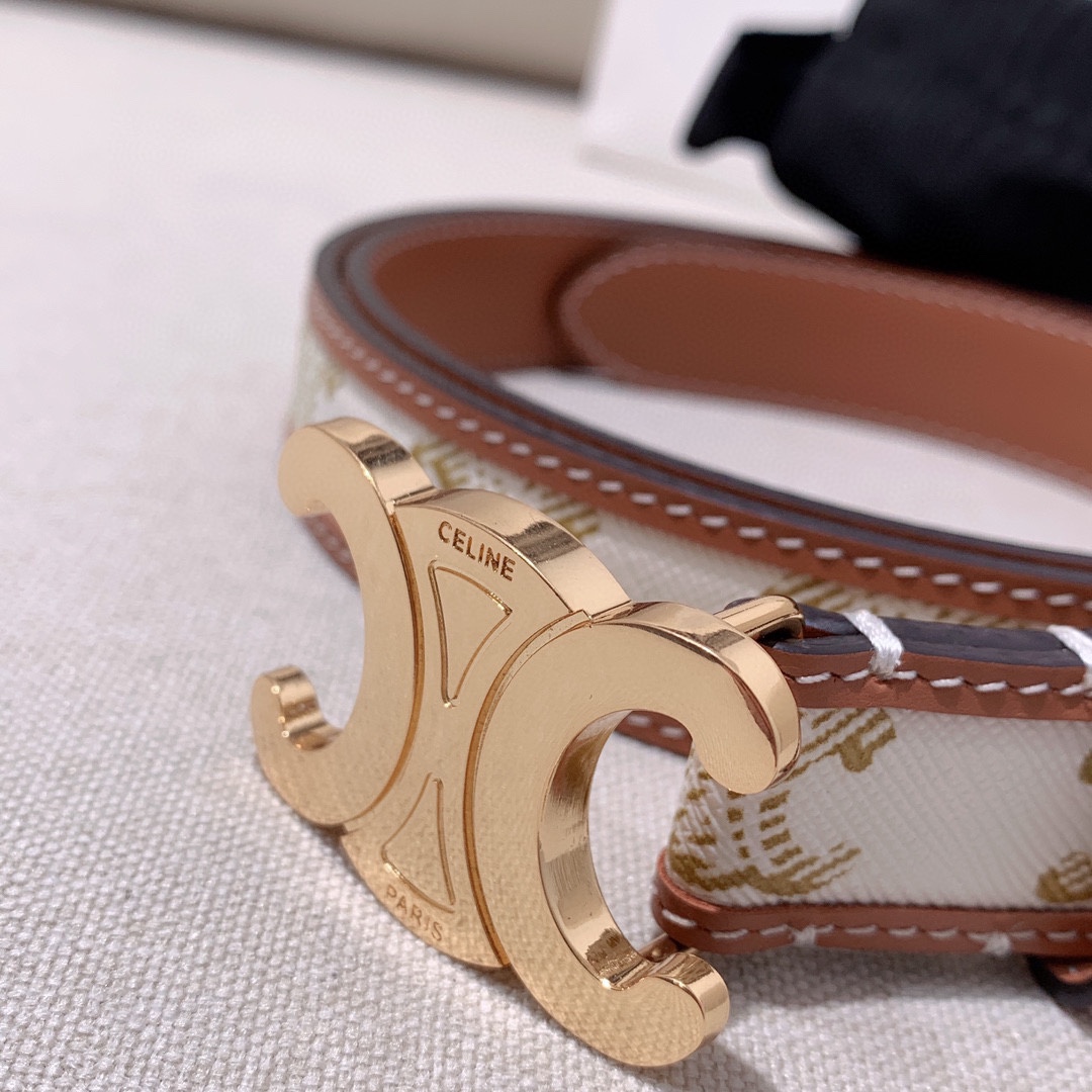 Celine Female Leather Belt Cow Leather M-l