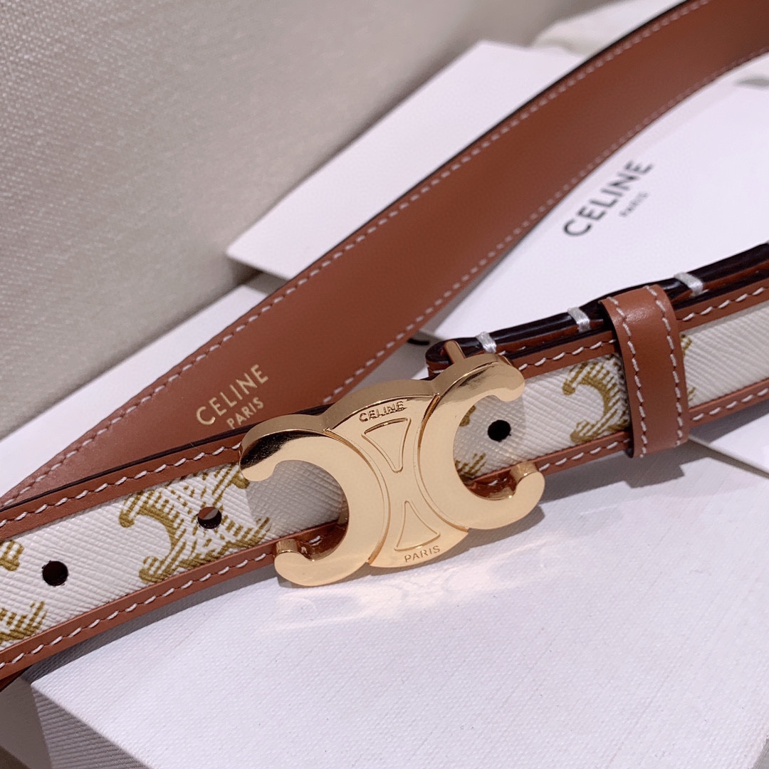 Celine Female Leather Belt Cow Leather M-l