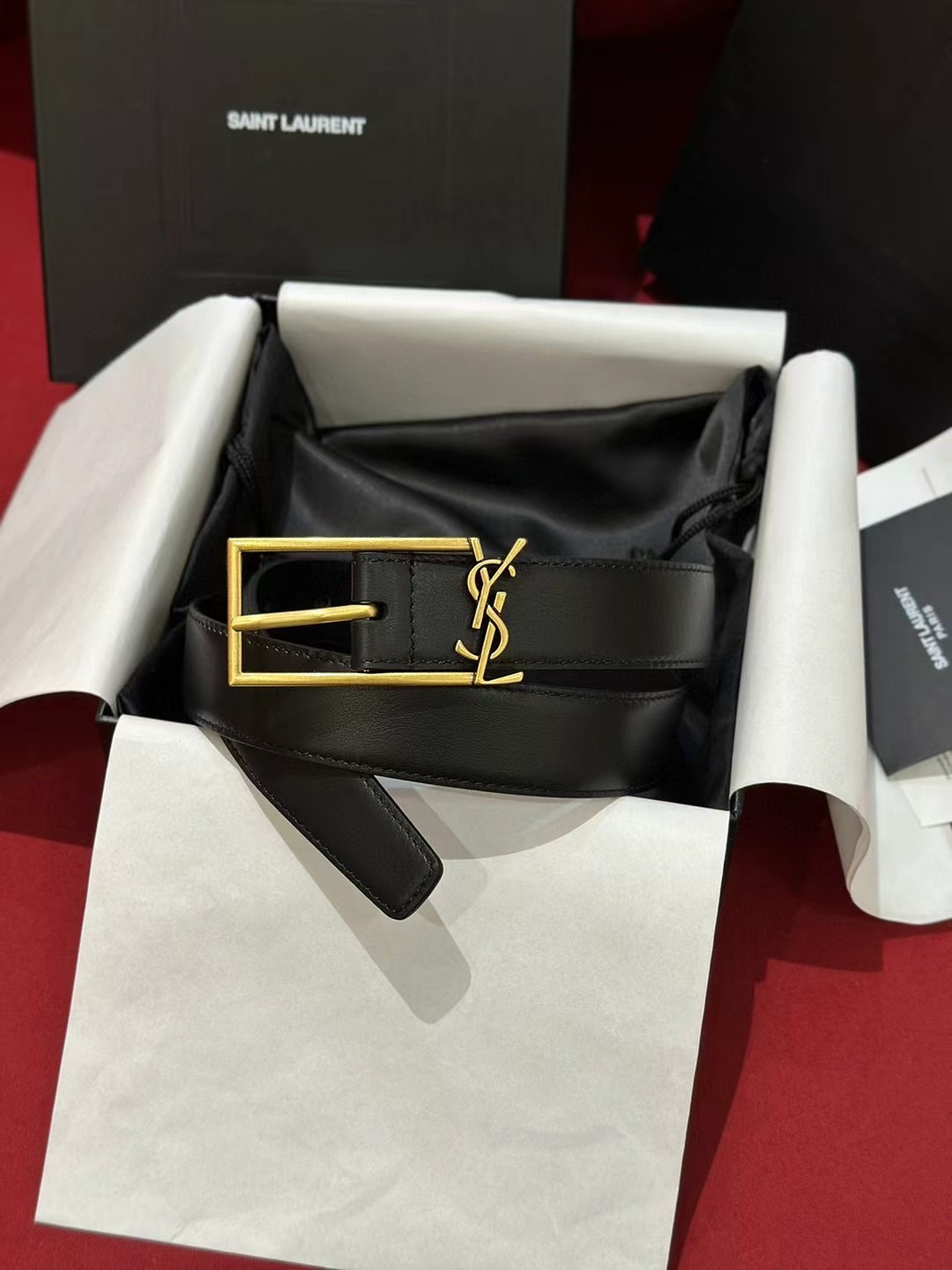 Female Pin Buckle Belt Cow Leather