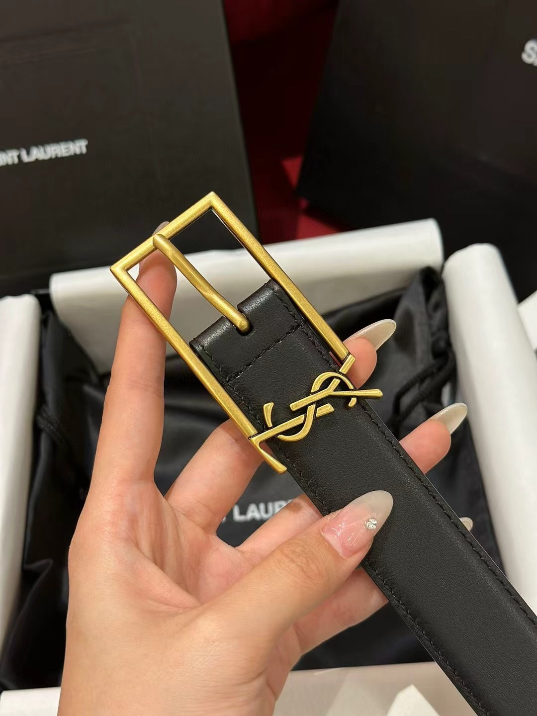Female Pin Buckle Belt Cow Leather