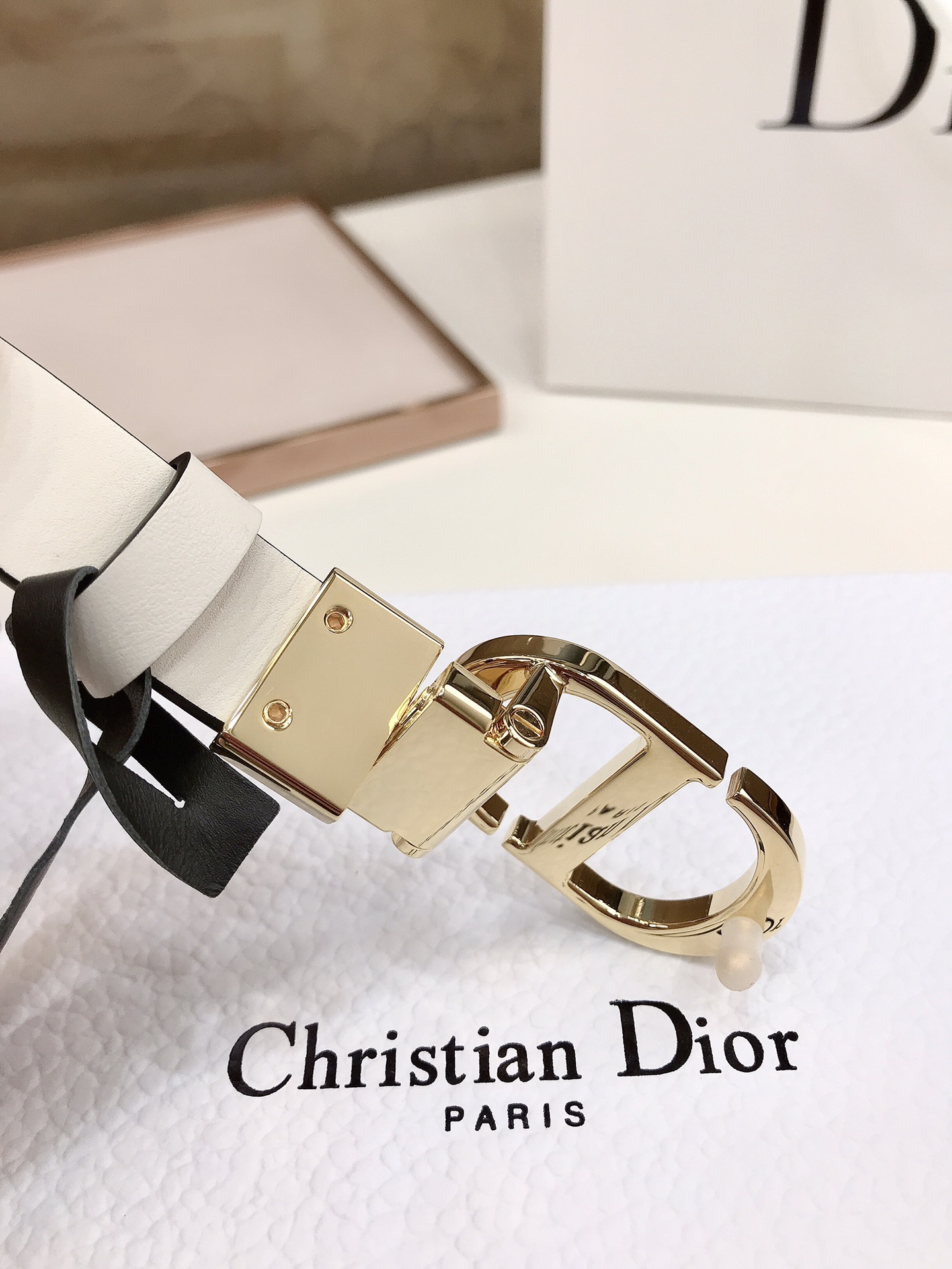 Dior Female Basic Belt Gold Adjustable M
