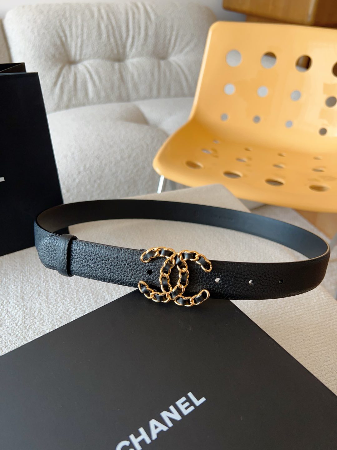 Chanel Female Basic Belt Cow Leather 30mm
