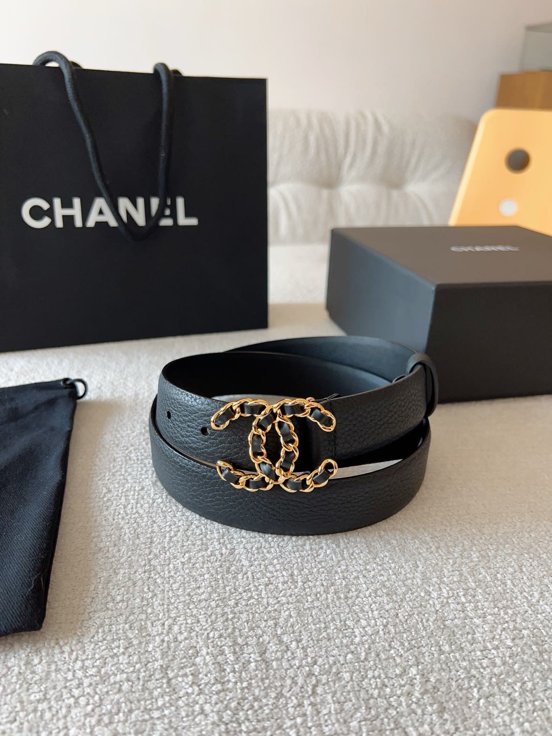 Chanel Female Basic Belt Cow Leather 30mm