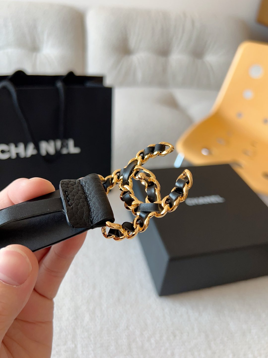 Chanel Female Basic Belt Cow Leather 30mm