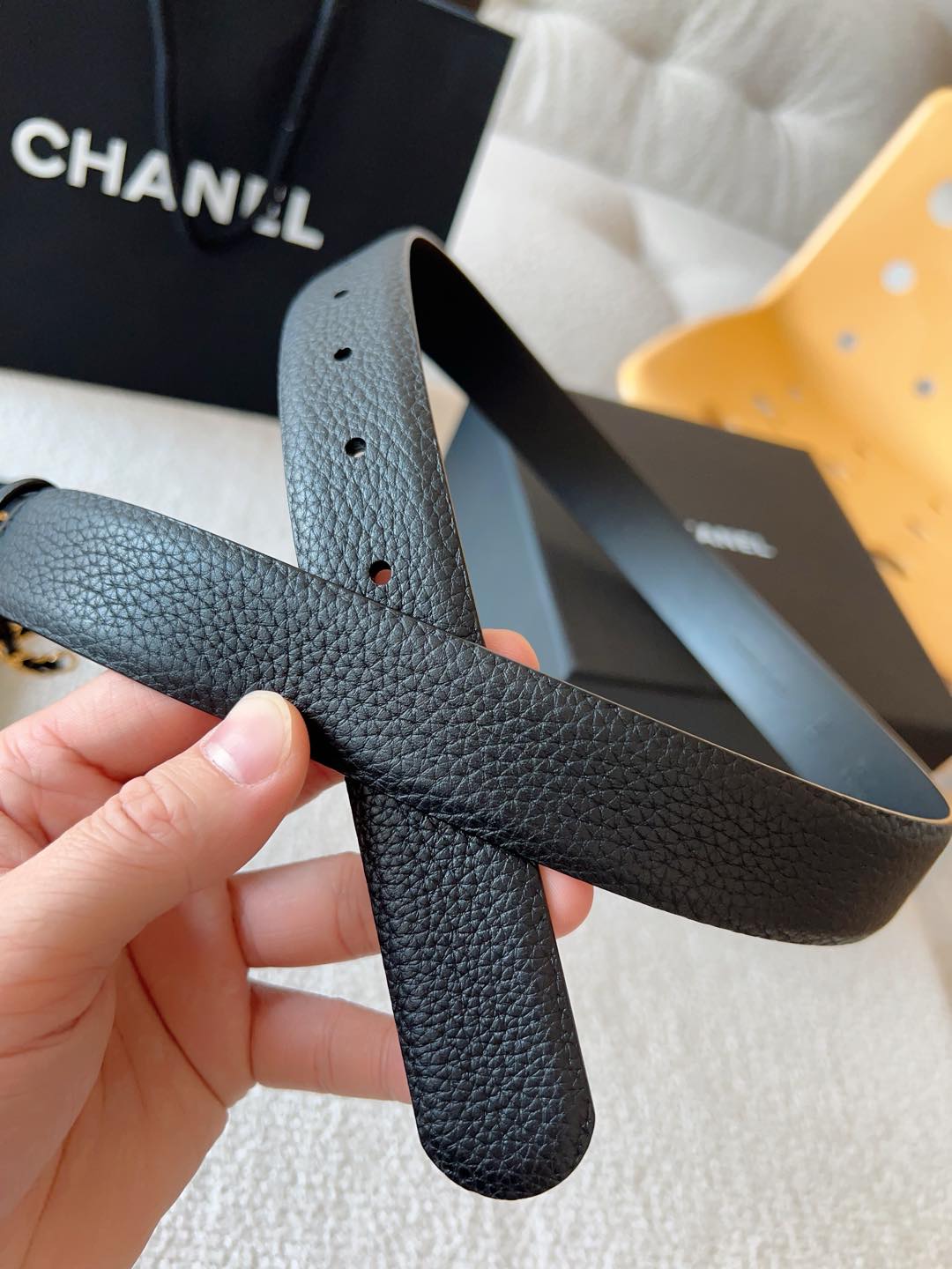 Chanel Female Basic Belt Cow Leather 30mm