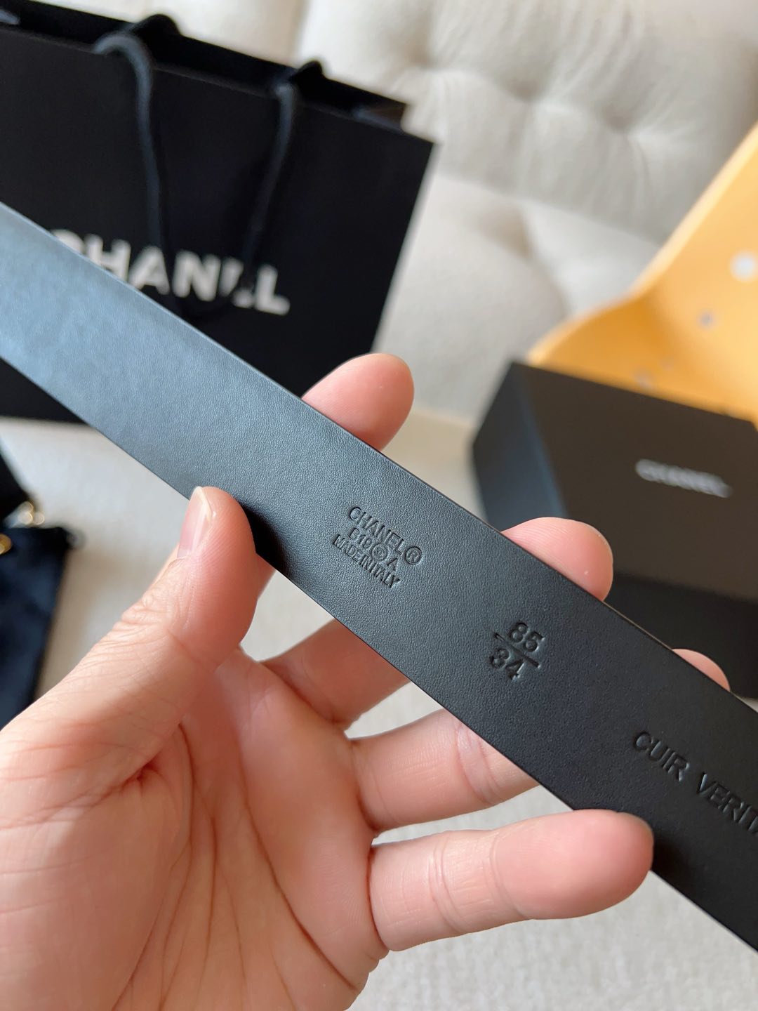 Chanel Female Basic Belt Cow Leather 30mm